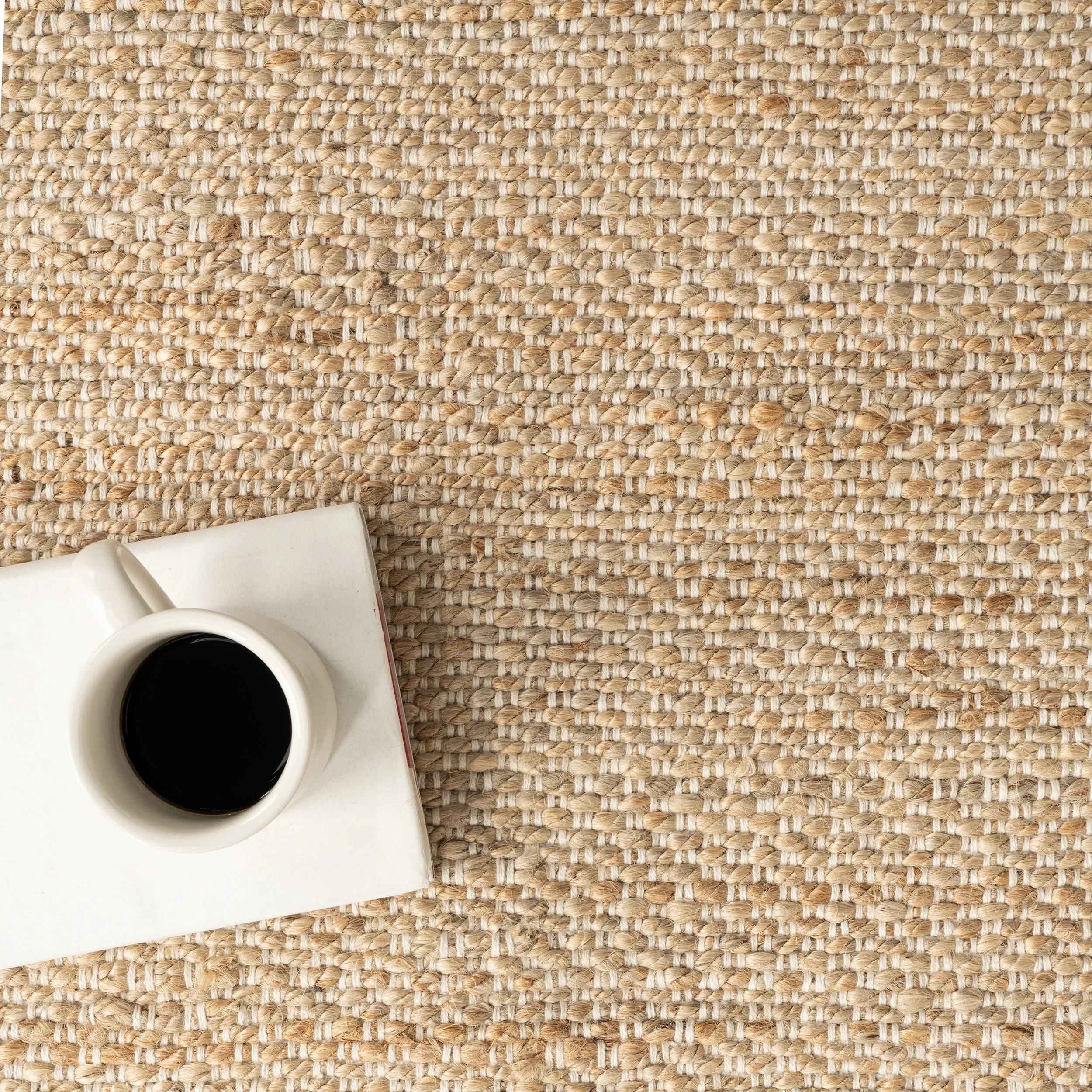 Nuloom Eladia Solid Jute Area Rug