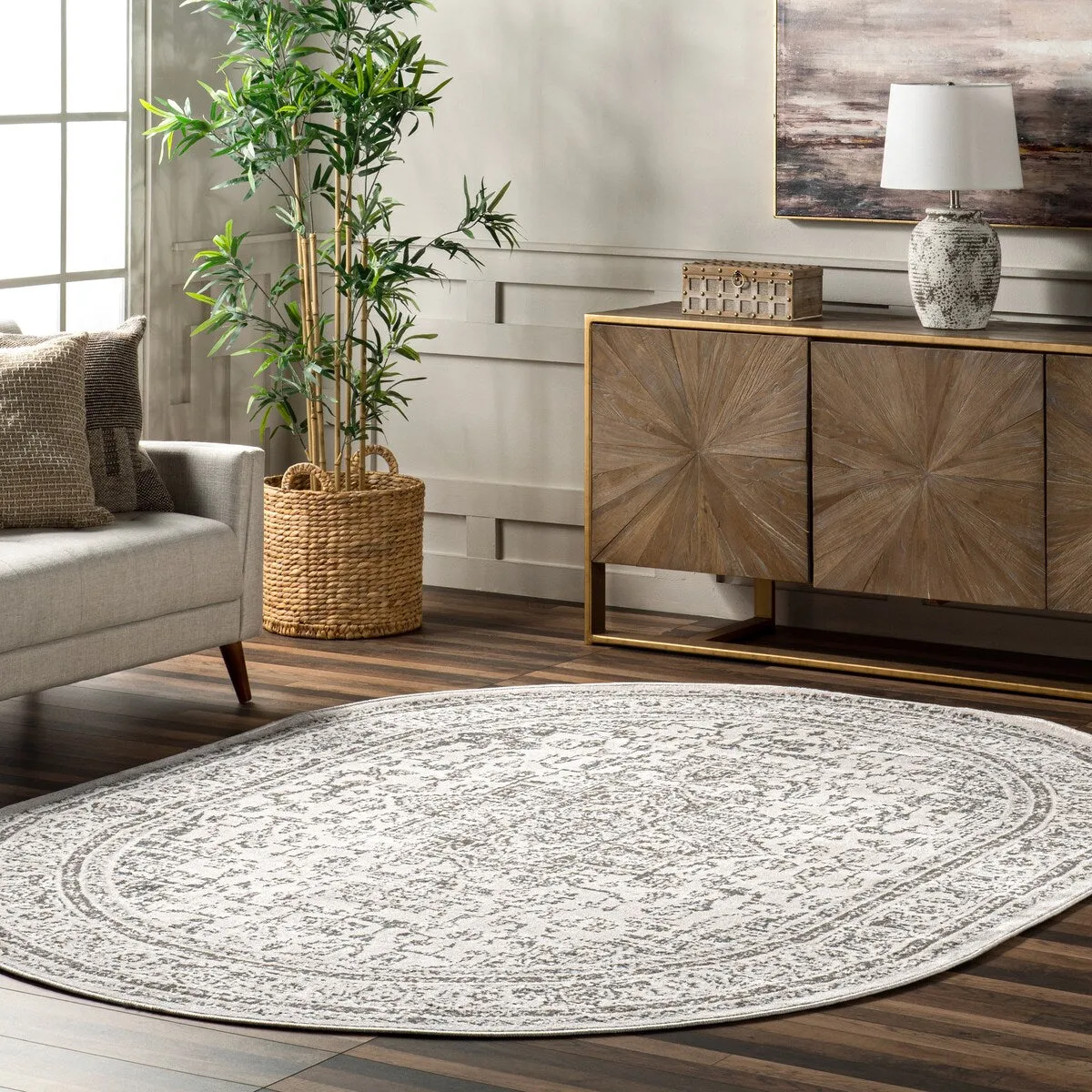Nuloom Eldon Vintage Medallion Area Rug