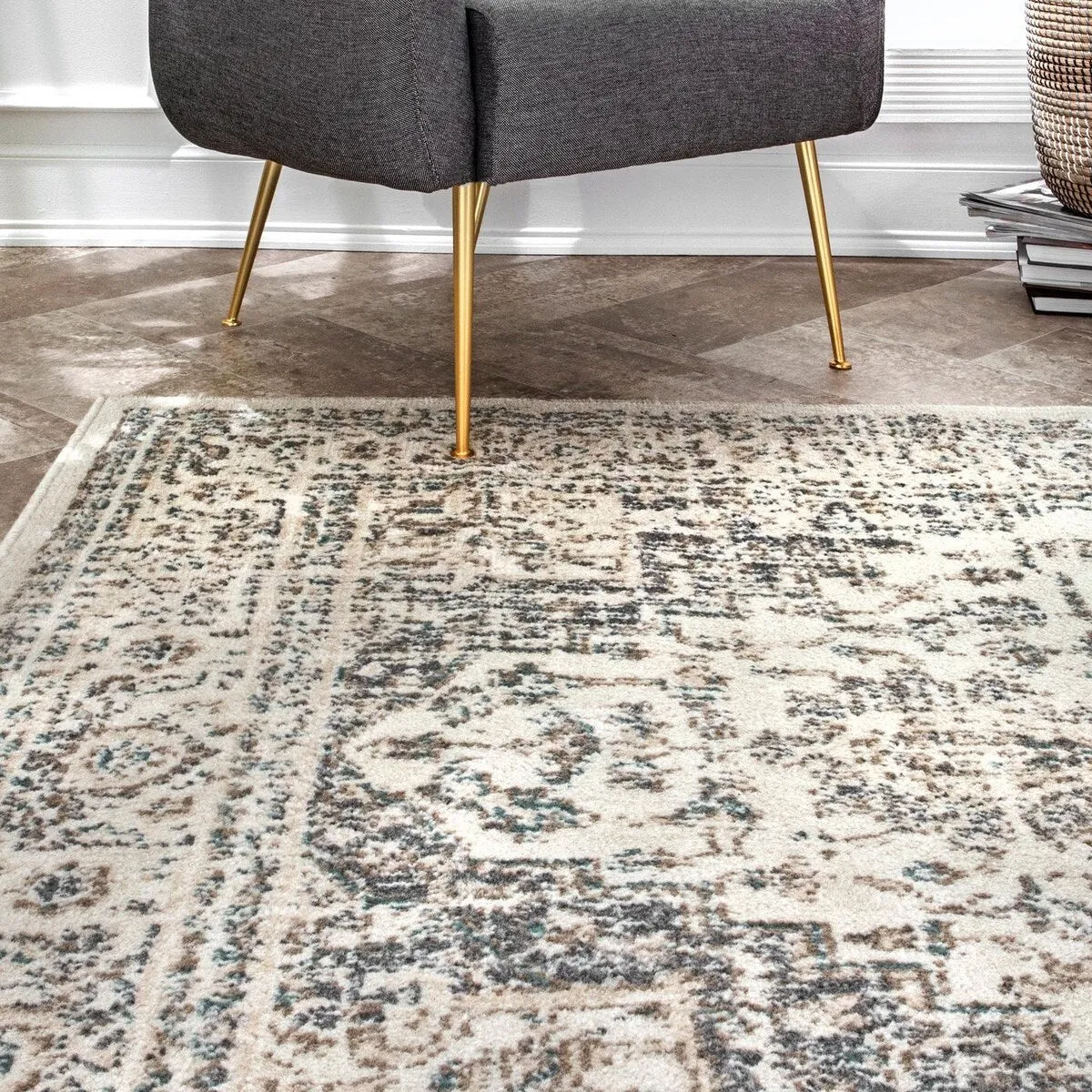 Nuloom Eldon Vintage Medallion Area Rug