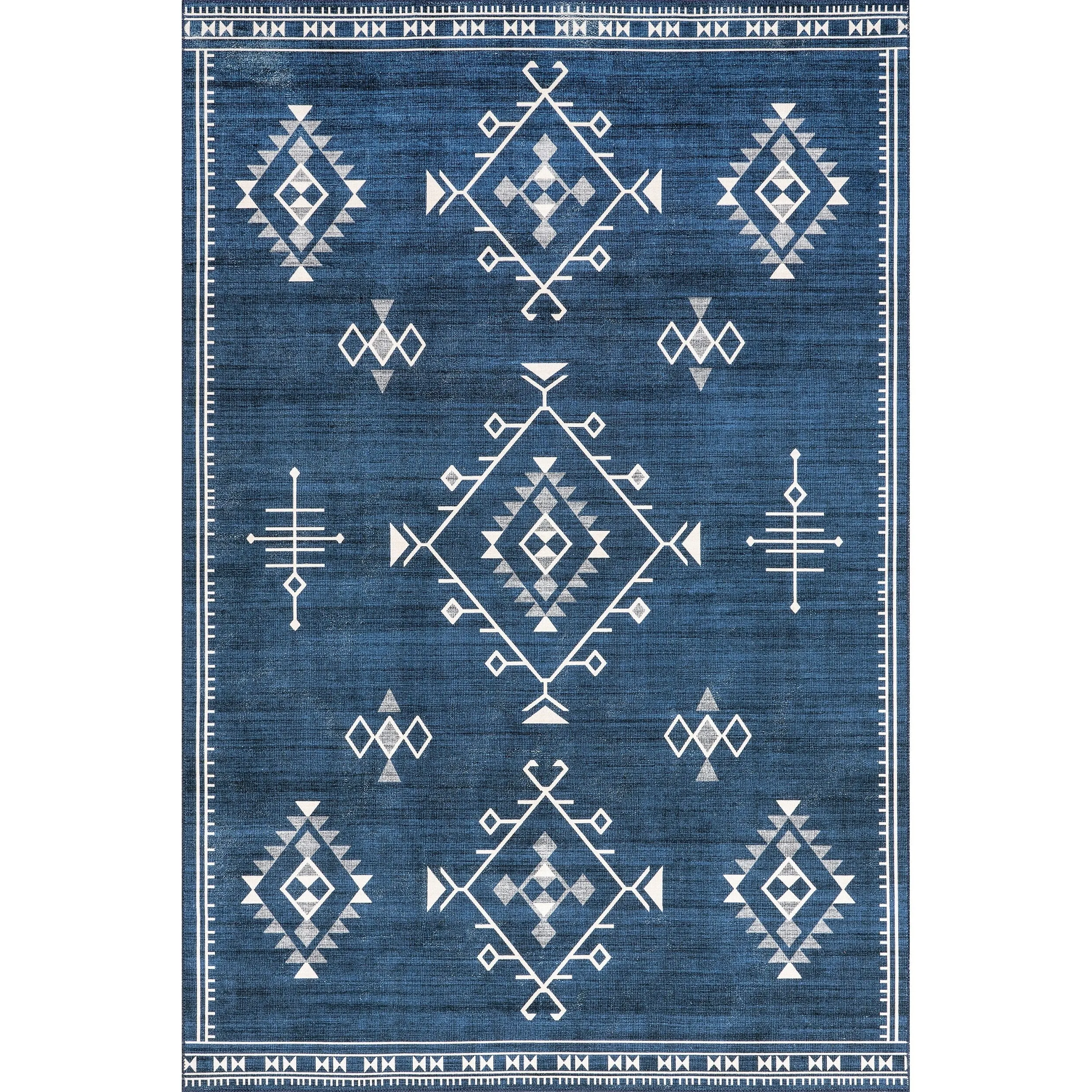 Nuloom Evalyn SpinClean Southwestern Machine Washable Area Rug