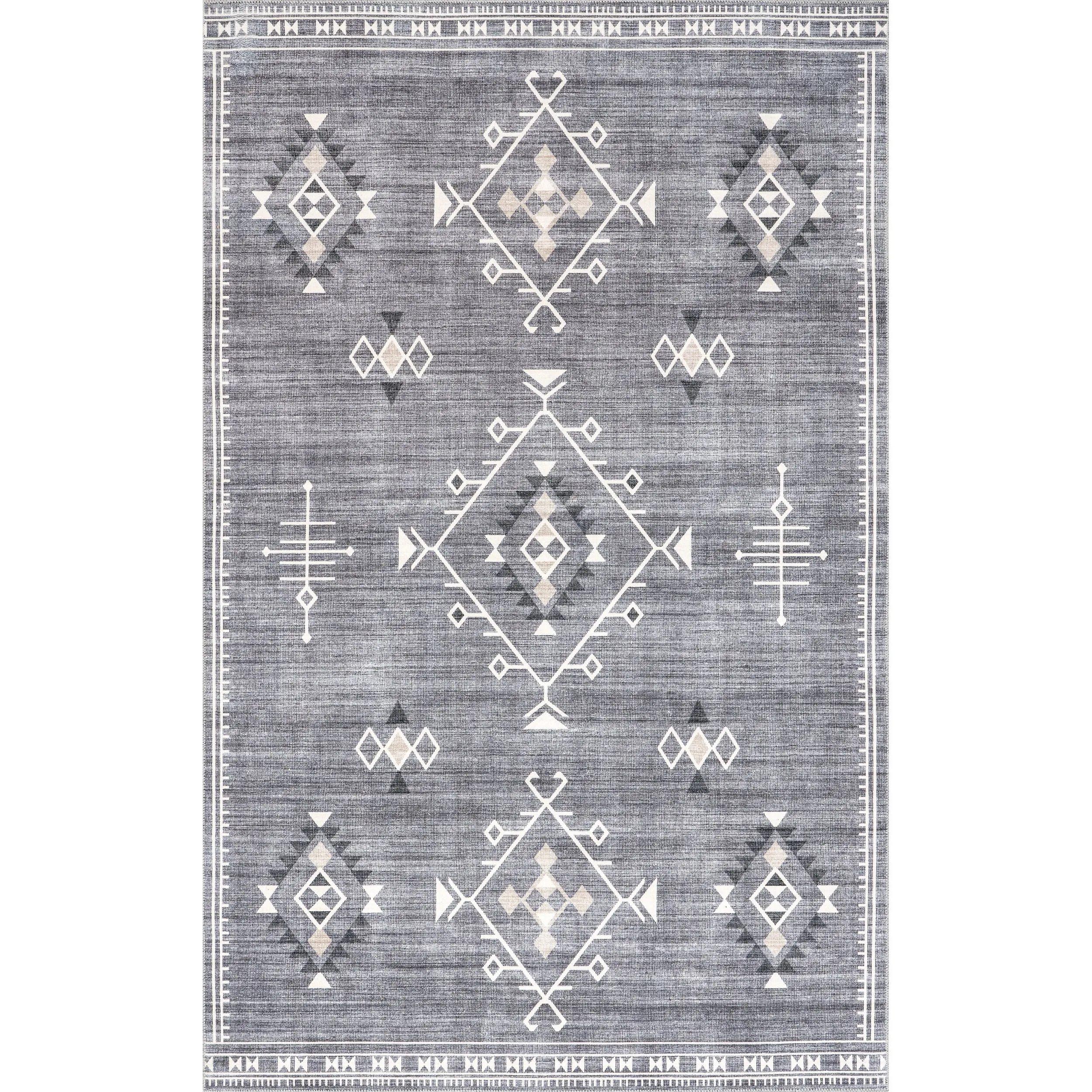 Nuloom Evalyn SpinClean Southwestern Machine Washable Area Rug