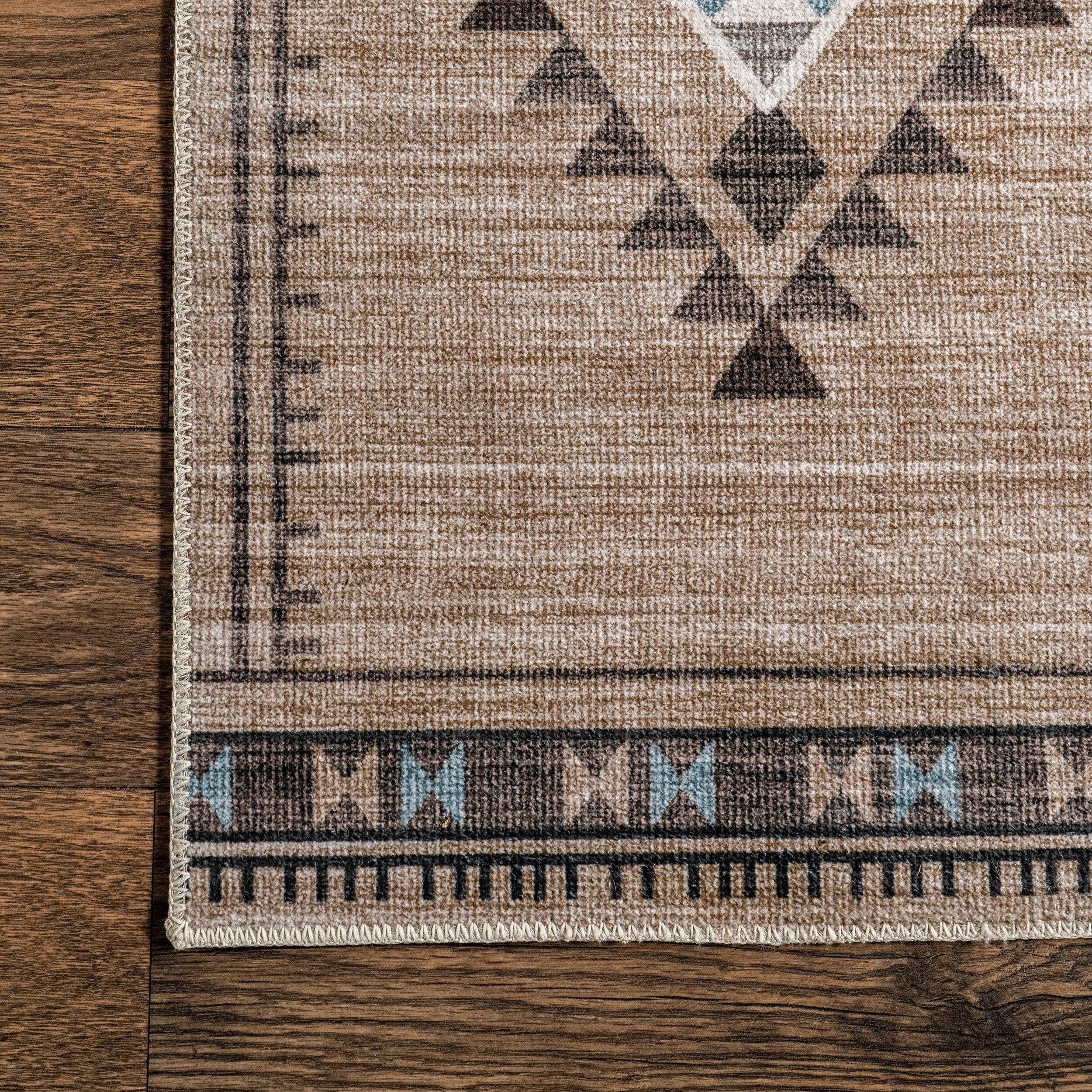 Nuloom Evalyn SpinClean Southwestern Machine Washable Area Rug