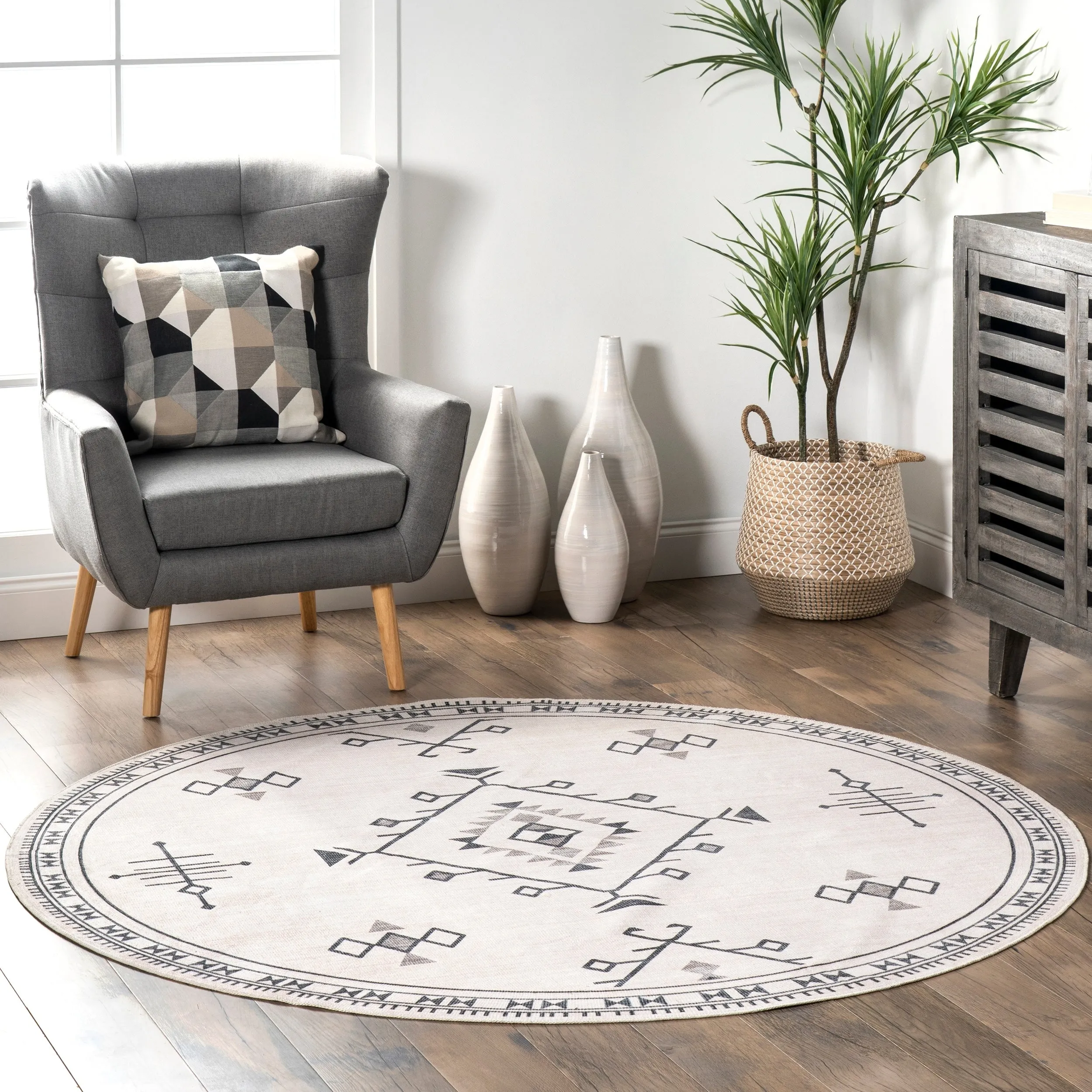 Nuloom Evalyn SpinClean Southwestern Machine Washable Area Rug