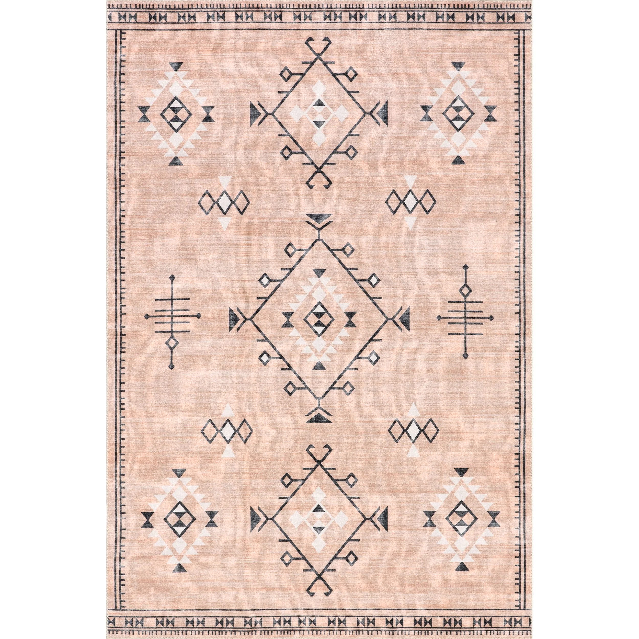 Nuloom Evalyn SpinClean Southwestern Machine Washable Area Rug