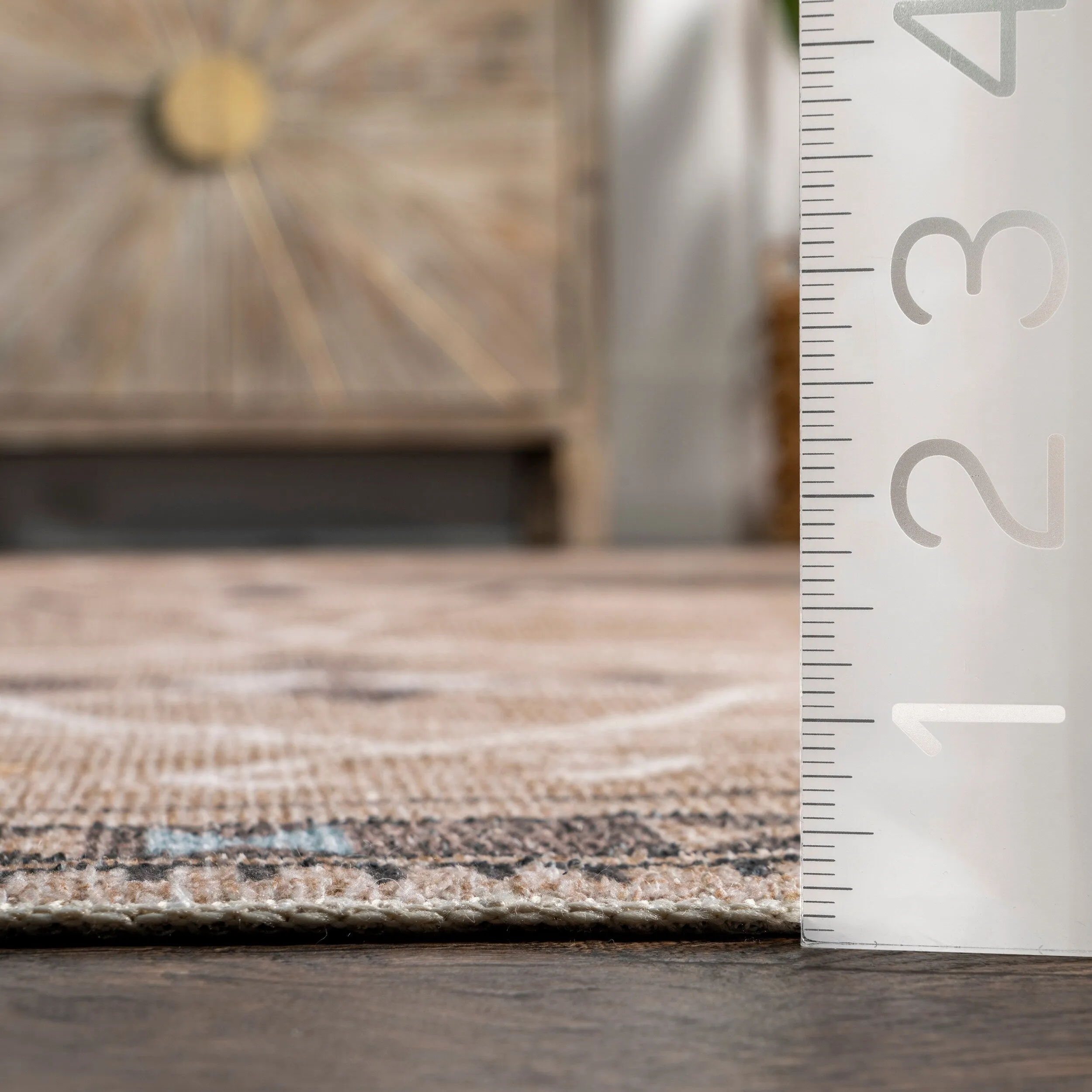 Nuloom Evalyn SpinClean Southwestern Machine Washable Area Rug