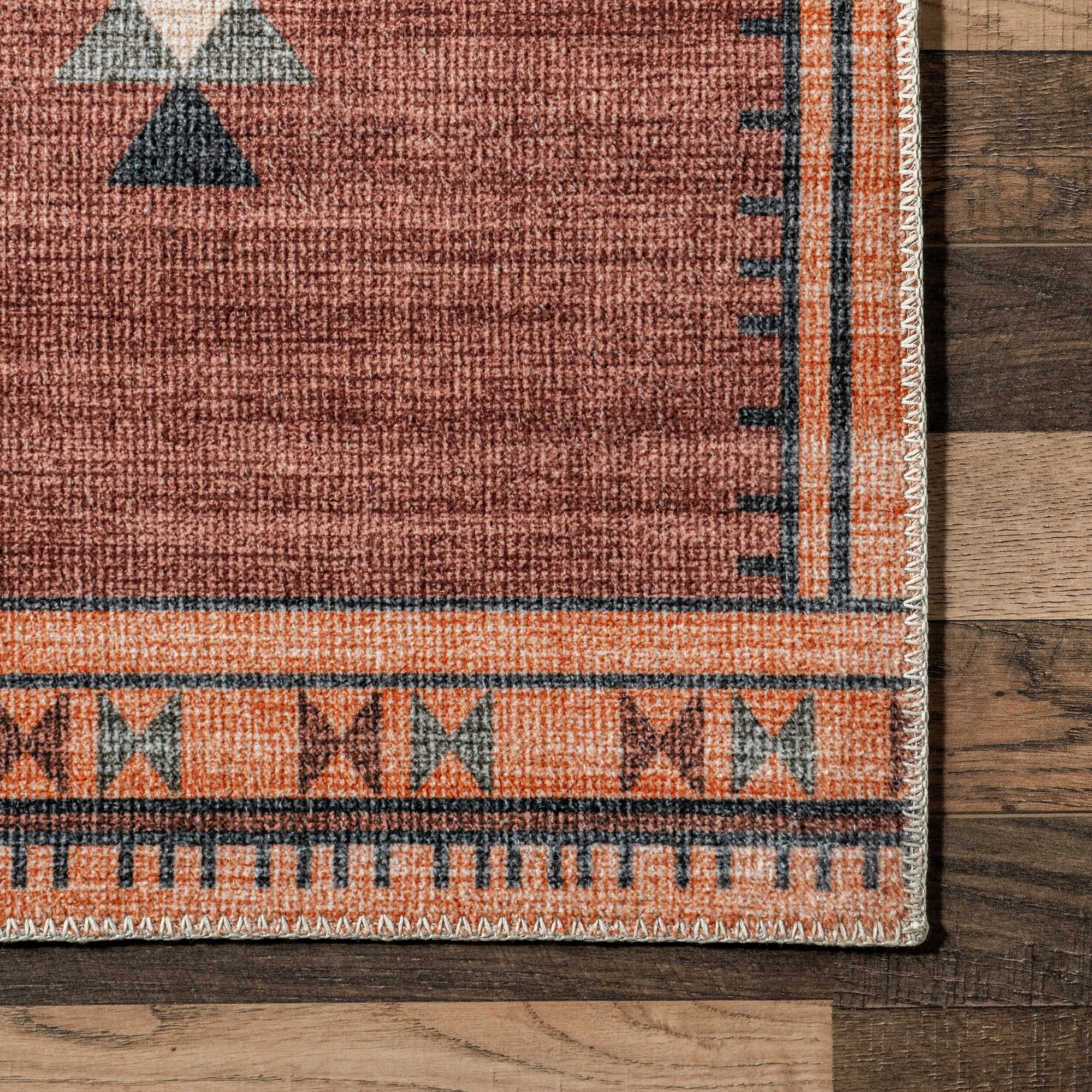 Nuloom Evalyn SpinClean Southwestern Machine Washable Area Rug