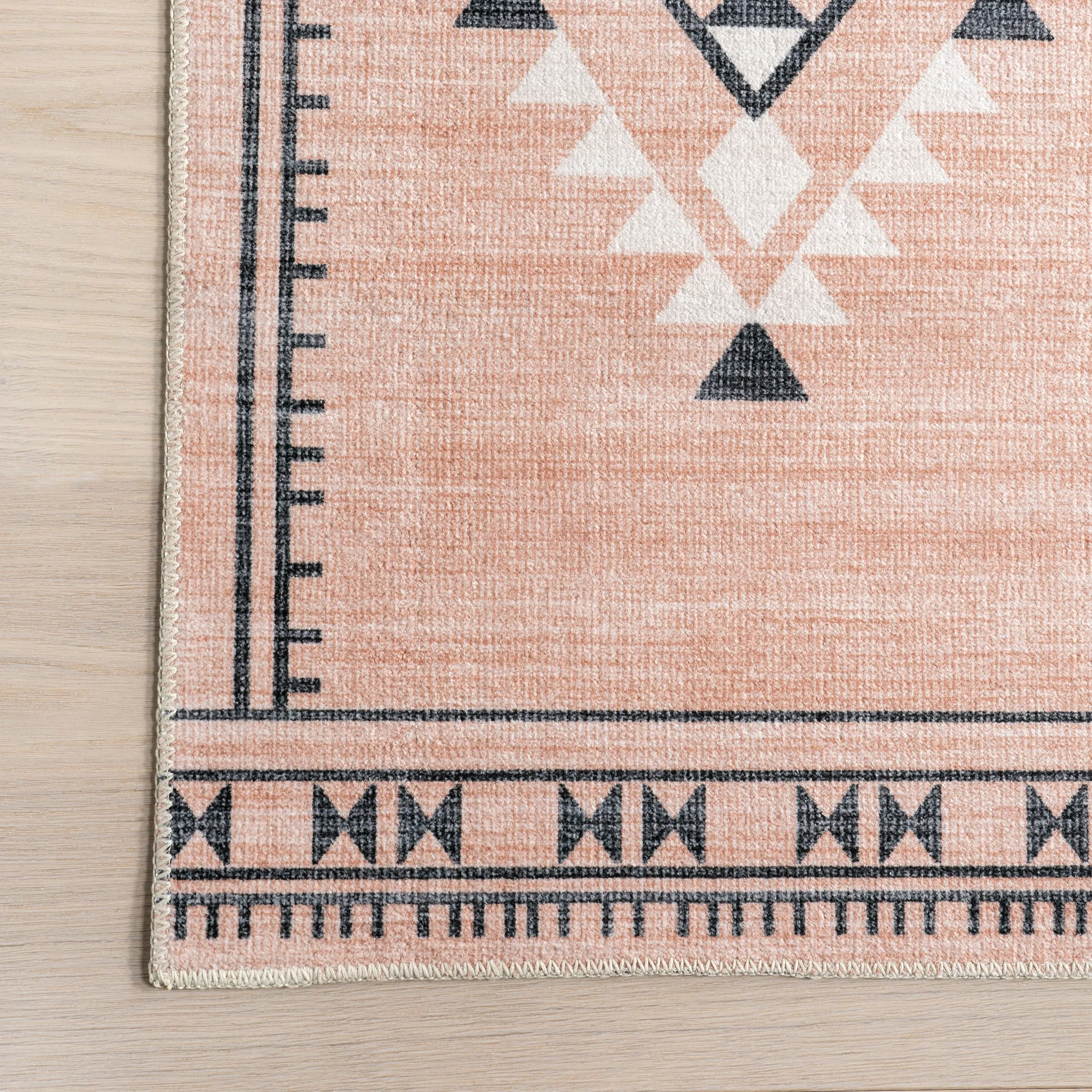 Nuloom Evalyn SpinClean Southwestern Machine Washable Area Rug