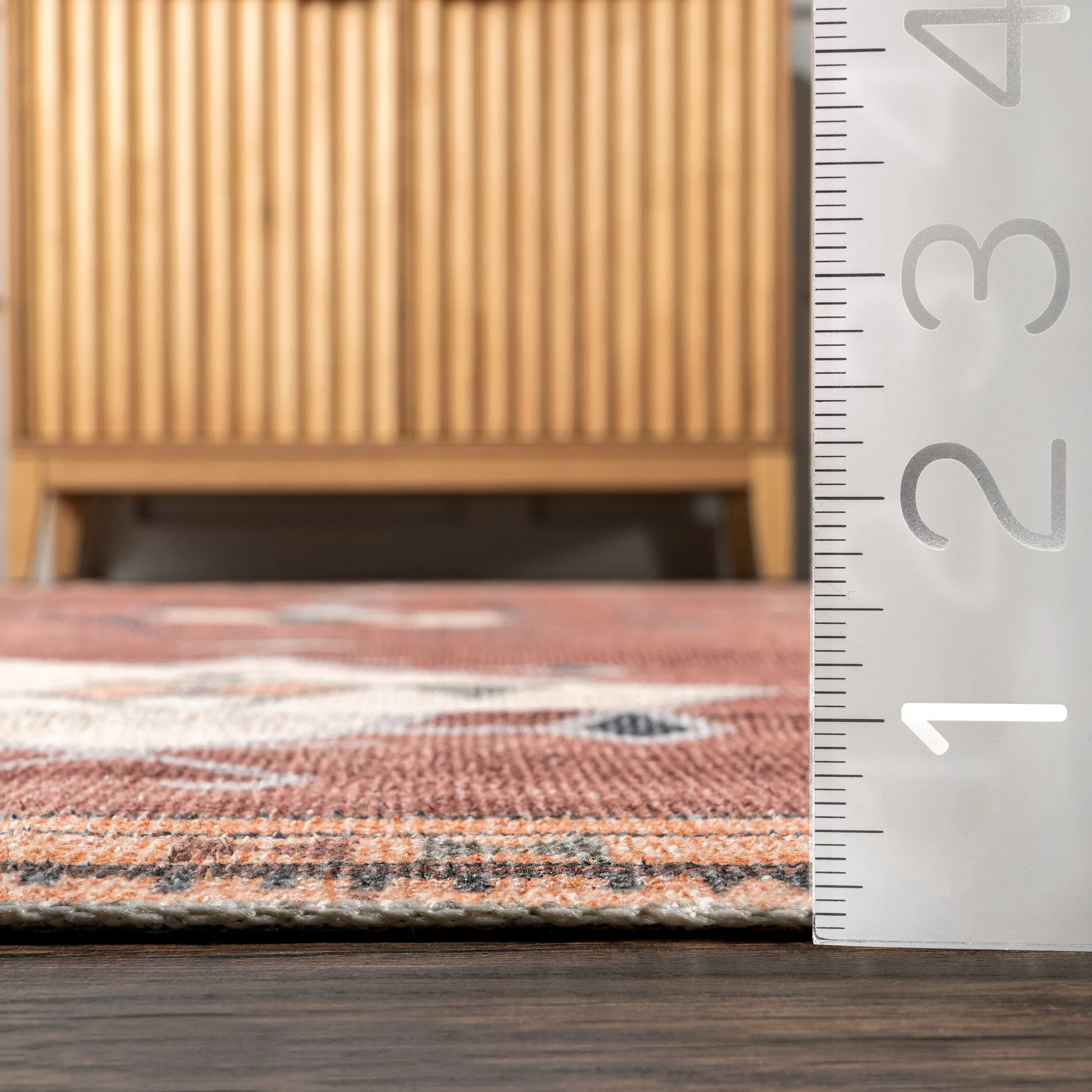 Nuloom Evalyn SpinClean Southwestern Machine Washable Area Rug