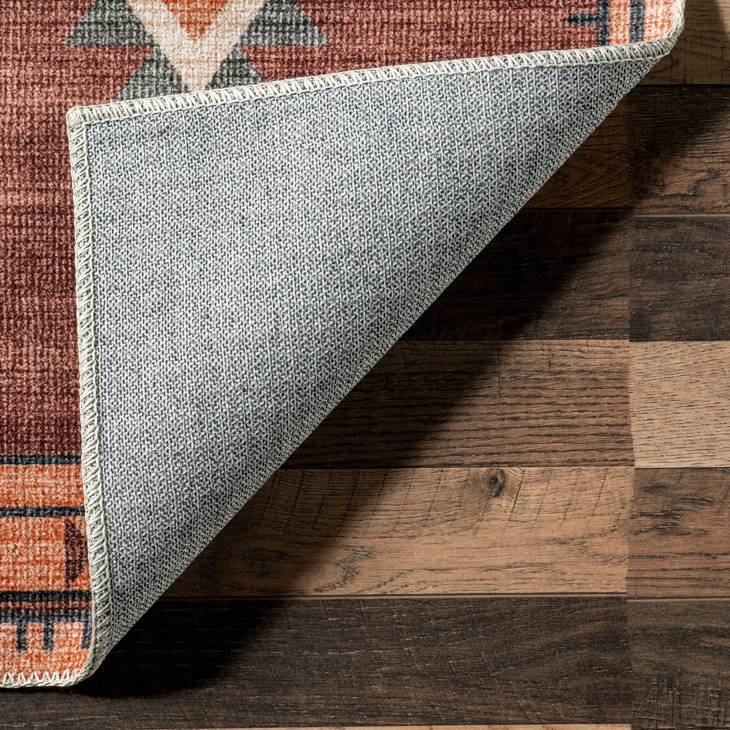 Nuloom Evalyn SpinClean Southwestern Machine Washable Area Rug