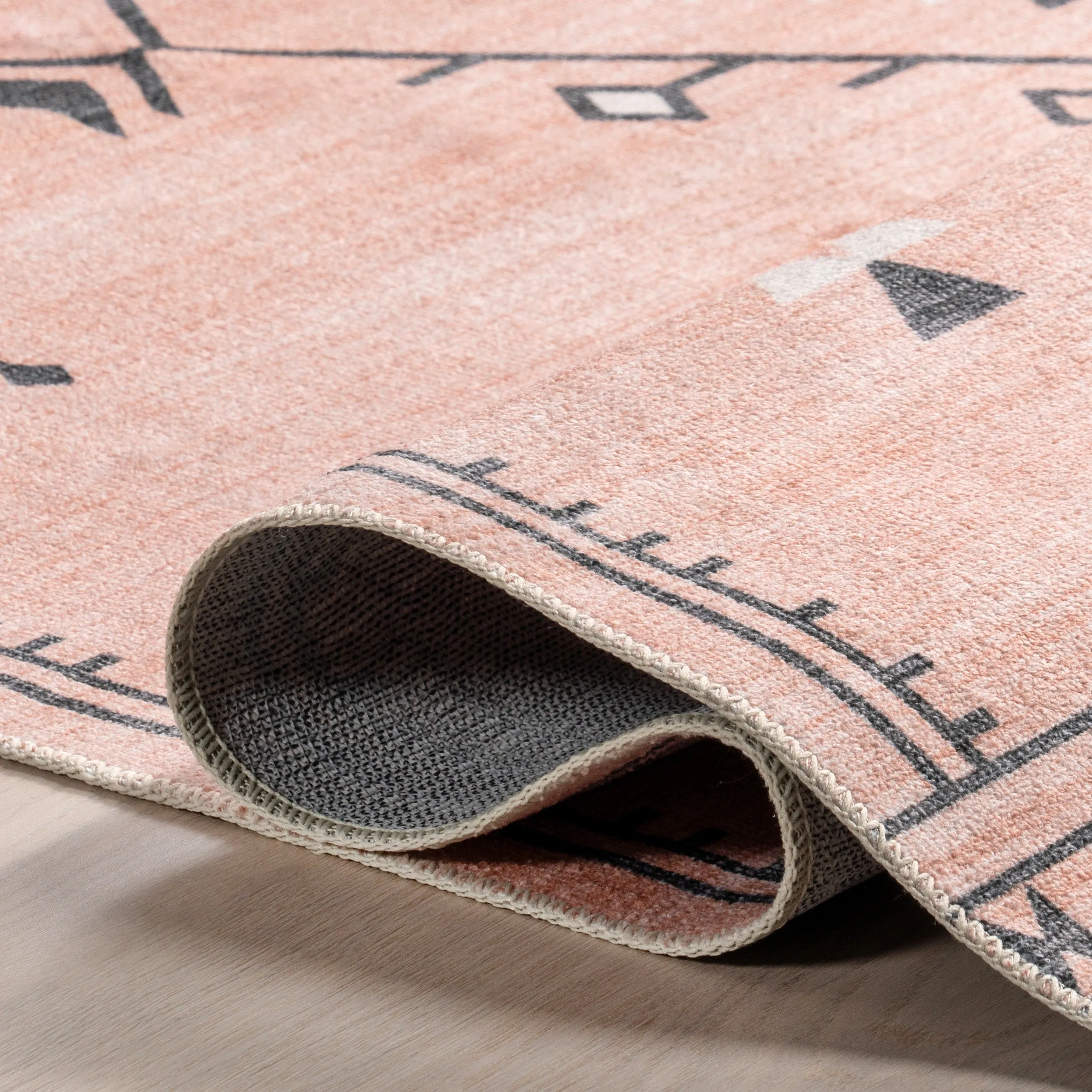 Nuloom Evalyn SpinClean Southwestern Machine Washable Area Rug