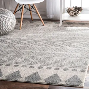 Nuloom Geometric Modern Stripes Faded Area Rug