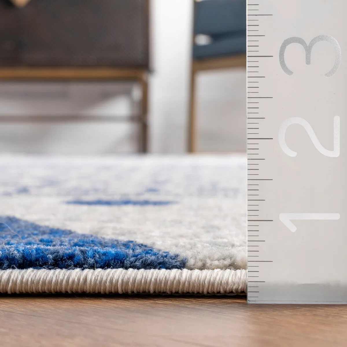 Nuloom Geometric Modern Stripes Faded Area Rug