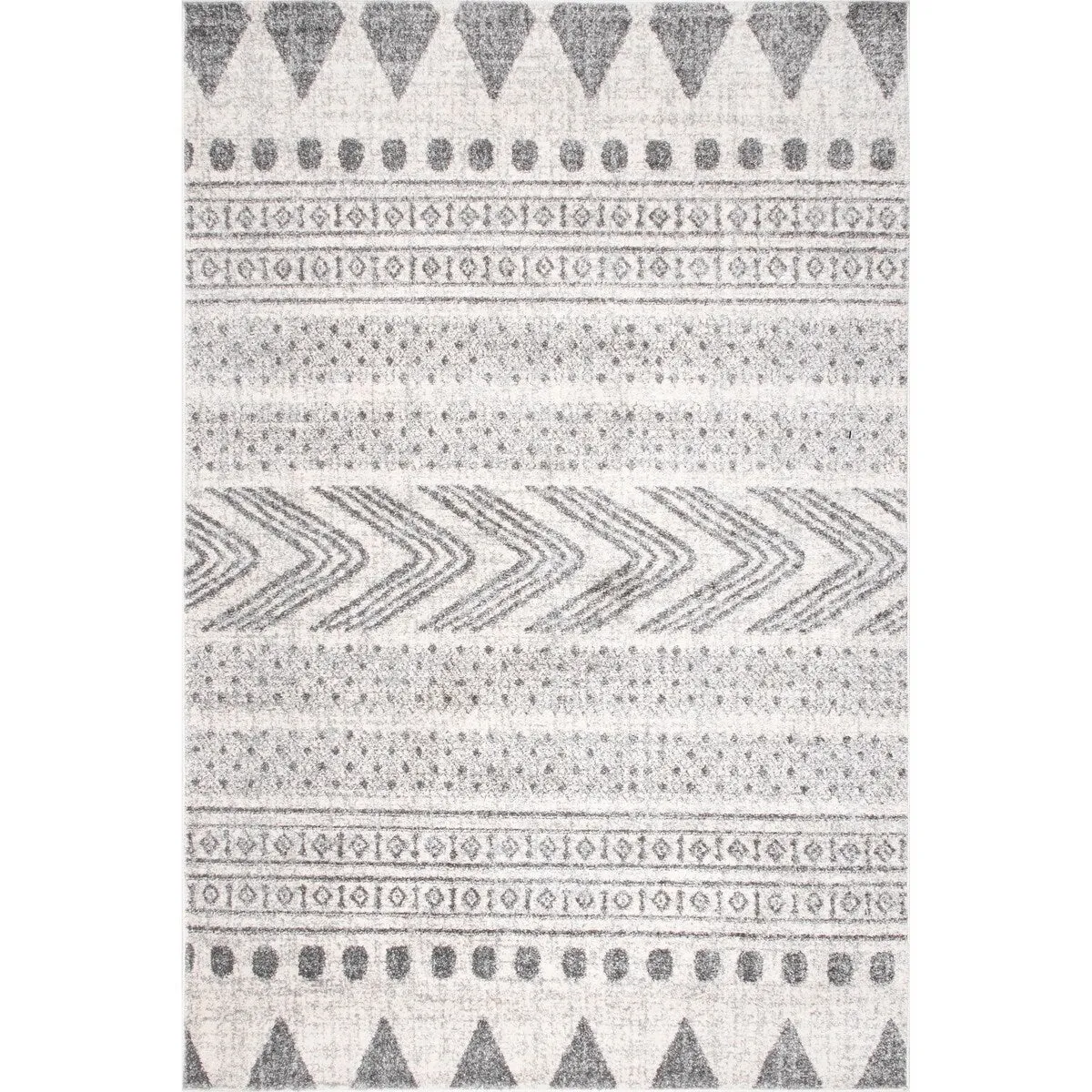 Nuloom Geometric Modern Stripes Faded Area Rug