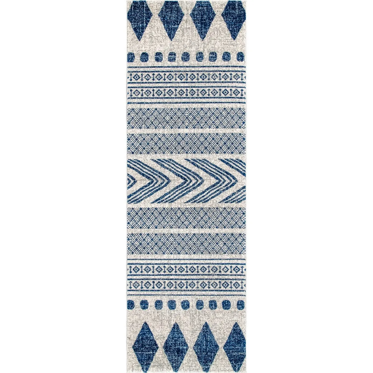 Nuloom Geometric Modern Stripes Faded Area Rug