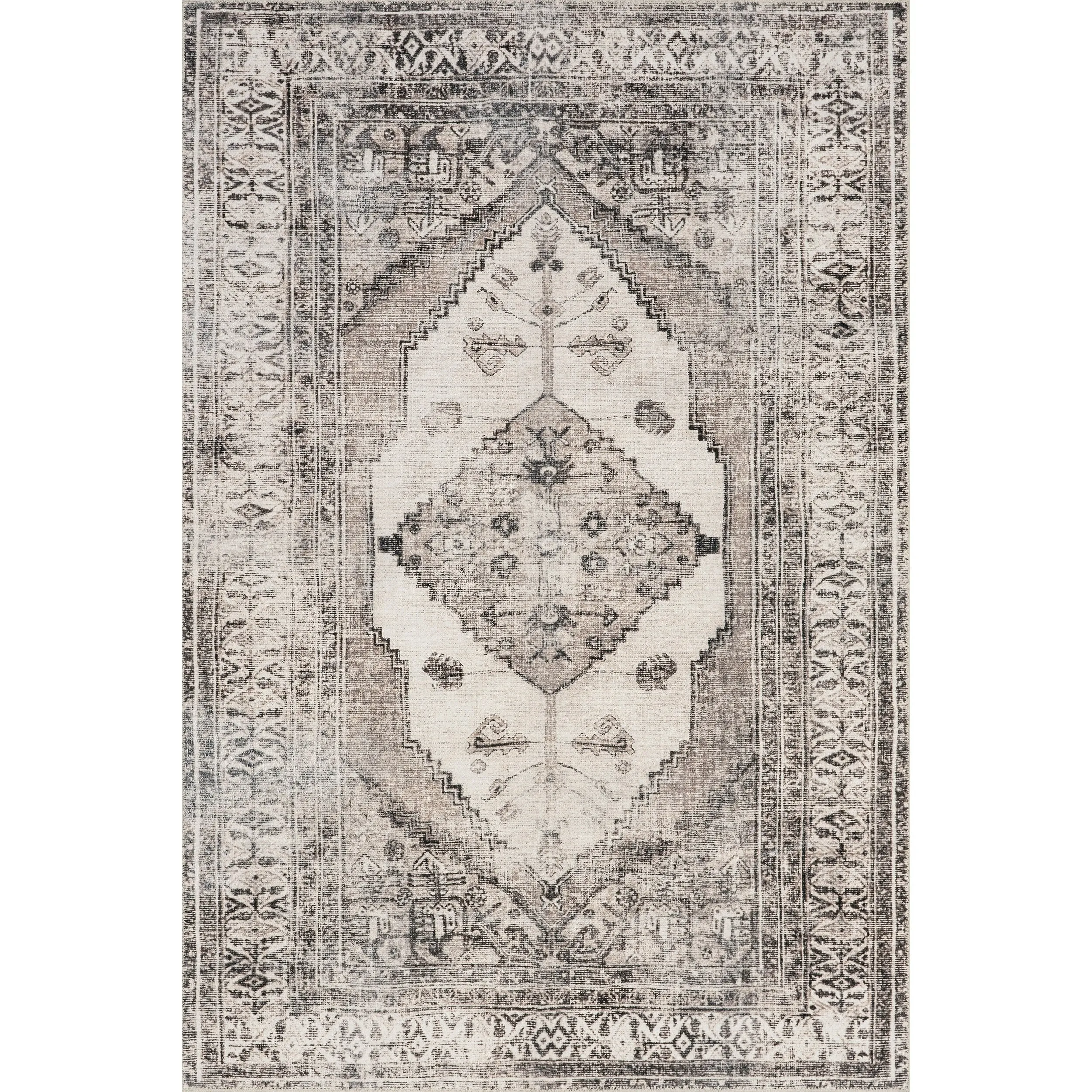 Nuloom Gladys SpinClean Machine Washable Vintage Medallion Area Rug