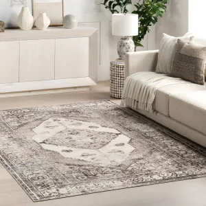 Nuloom Gladys SpinClean Machine Washable Vintage Medallion Area Rug