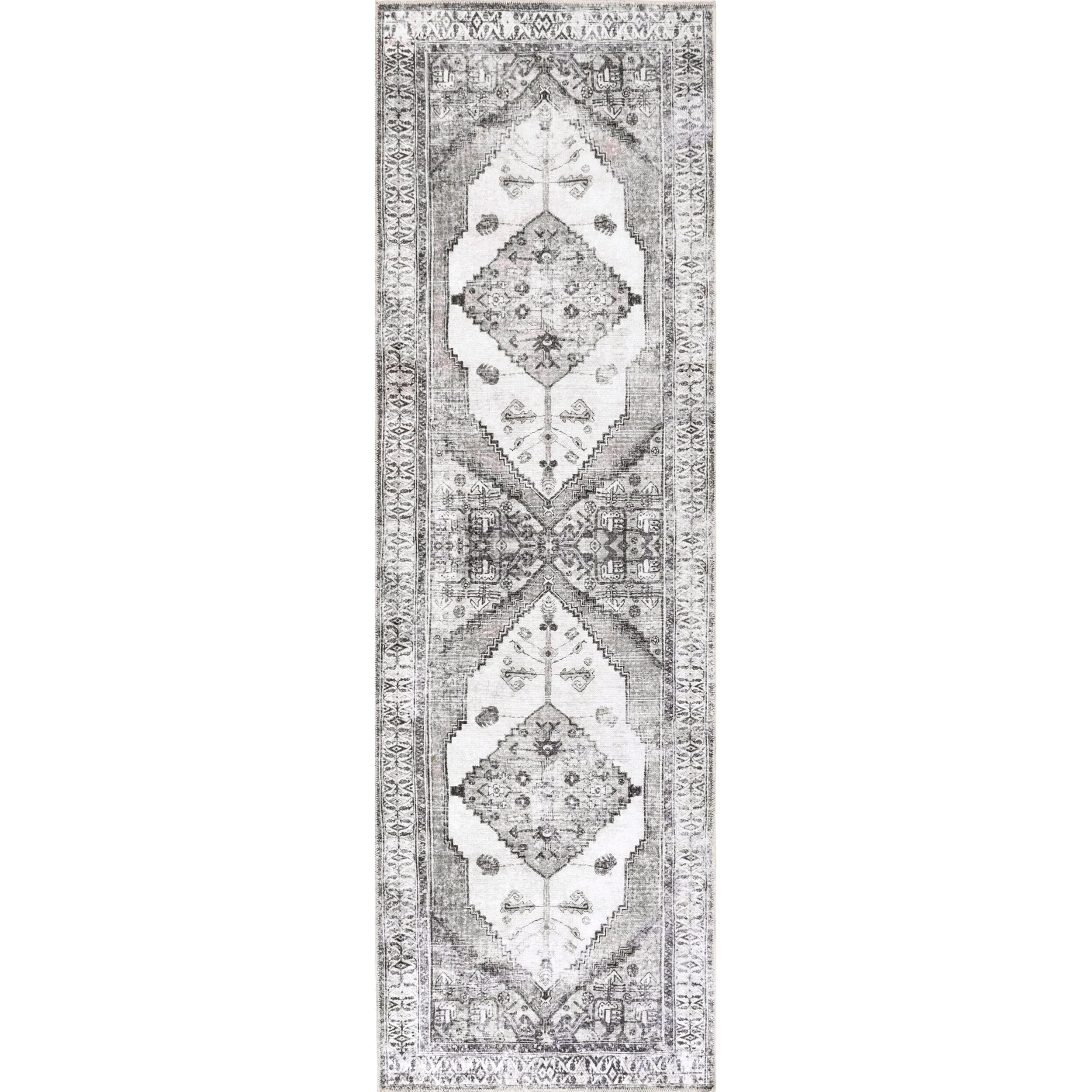 Nuloom Gladys SpinClean Machine Washable Vintage Medallion Area Rug