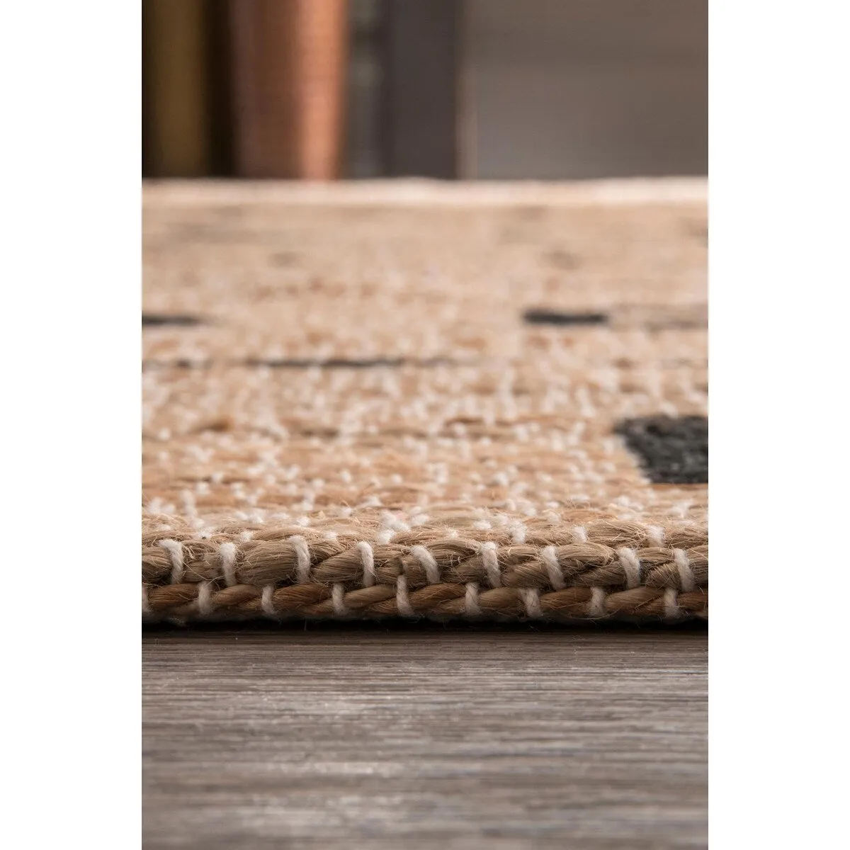 Nuloom Handmade Native Drawings Jute Natural Runner Rug