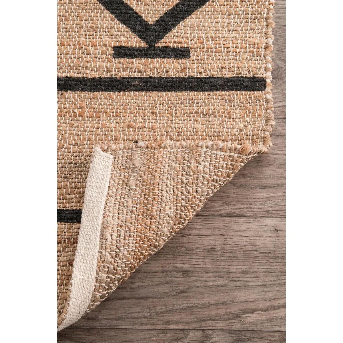 Nuloom Handmade Native Drawings Jute Natural Runner Rug