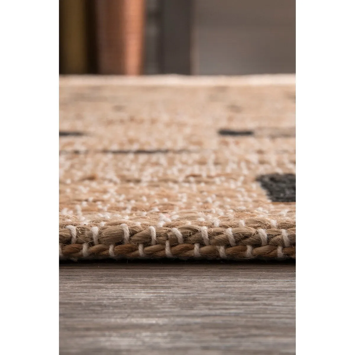 Nuloom Handmade Native Drawings Jute Natural Runner Rug