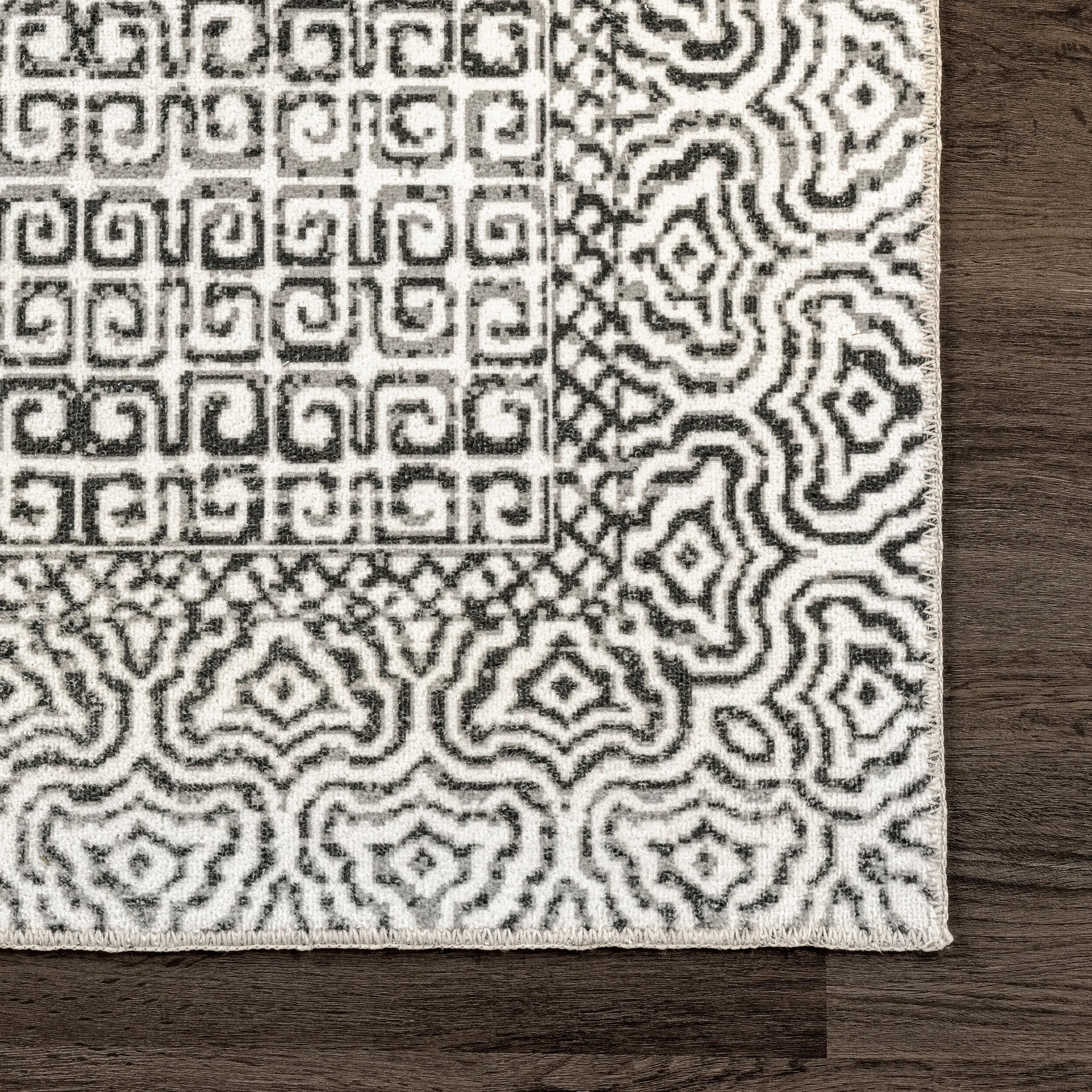 Nuloom Hart SpinClean Abstract Tribal Machine Washable Area Rug
