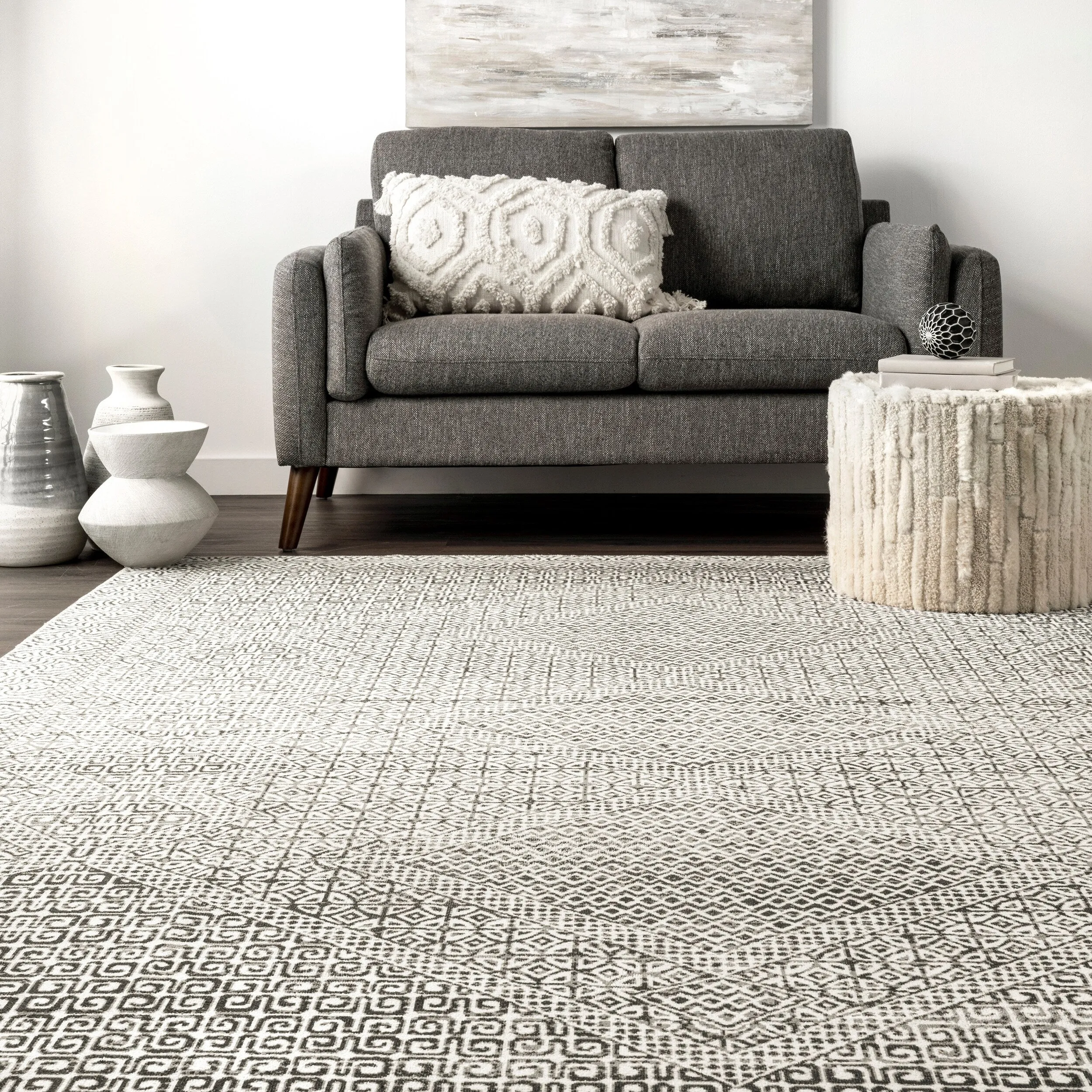 Nuloom Hart SpinClean Abstract Tribal Machine Washable Area Rug