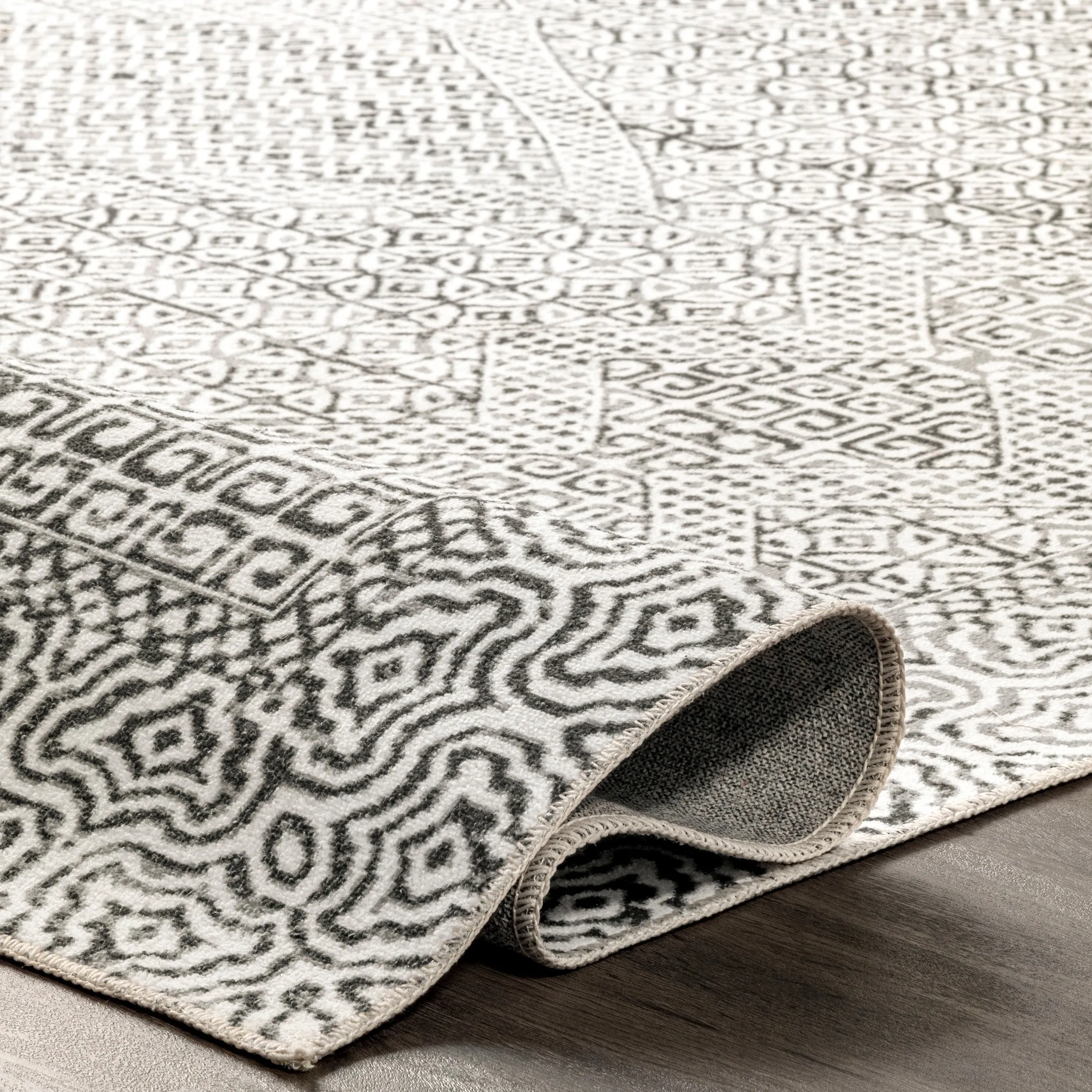 Nuloom Hart SpinClean Abstract Tribal Machine Washable Area Rug