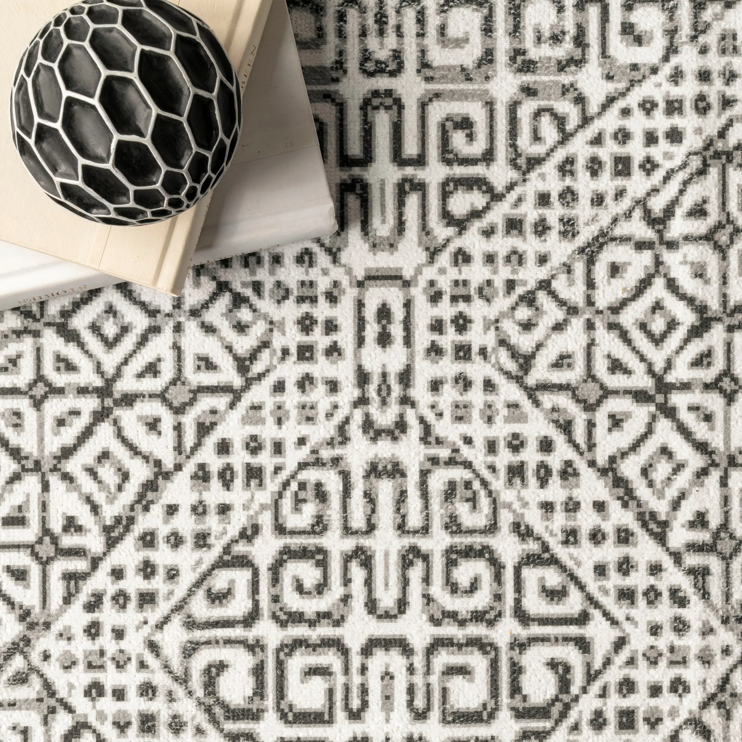 Nuloom Hart SpinClean Abstract Tribal Machine Washable Area Rug