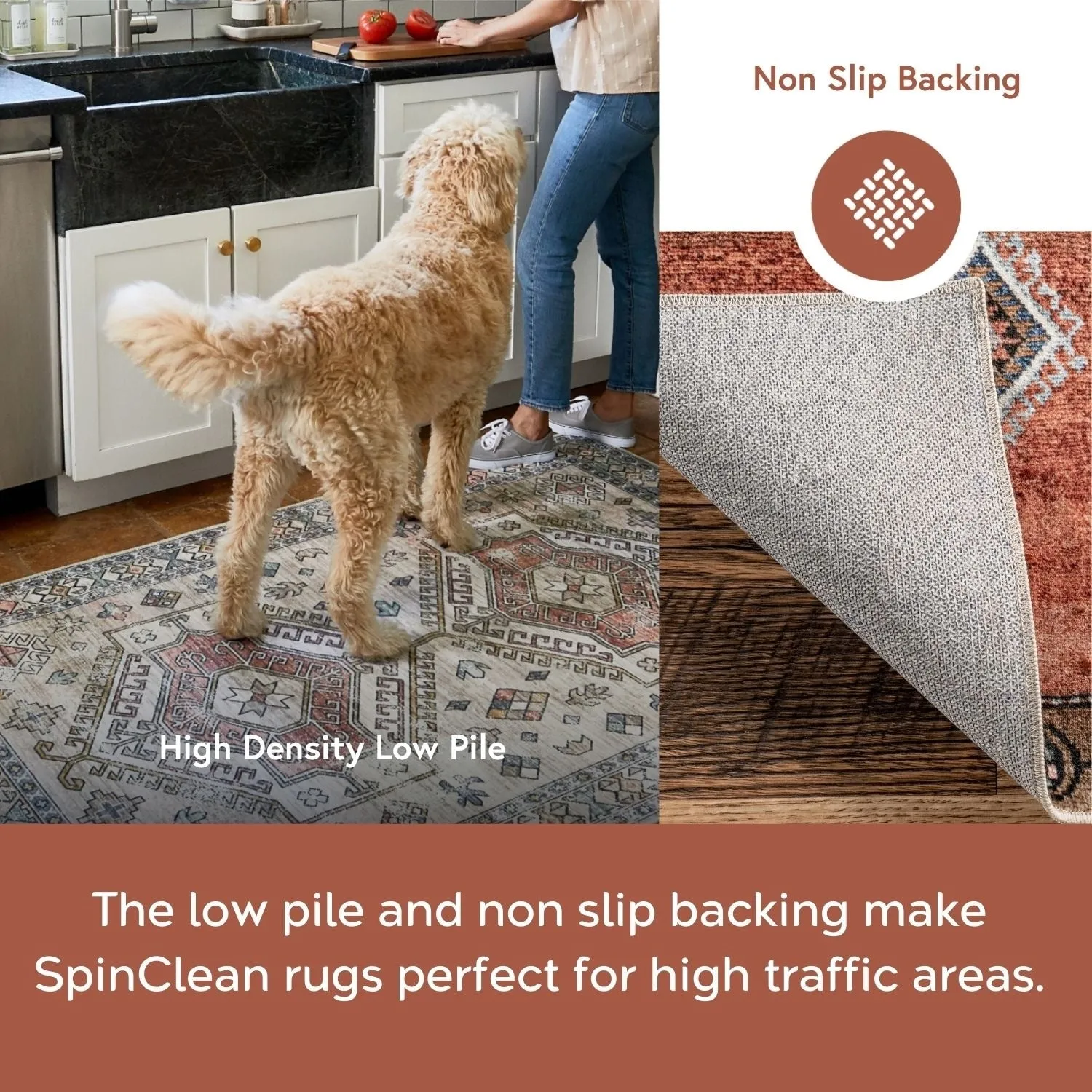 Nuloom Jayla SpinClean Machine Washable Zebra Faux Cowhide Area Rug