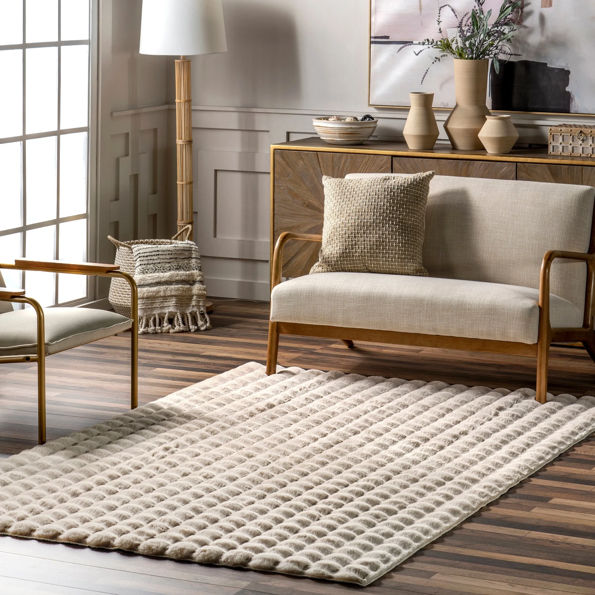 Nuloom Jeni Solid Plush Machine Washable Area Rug