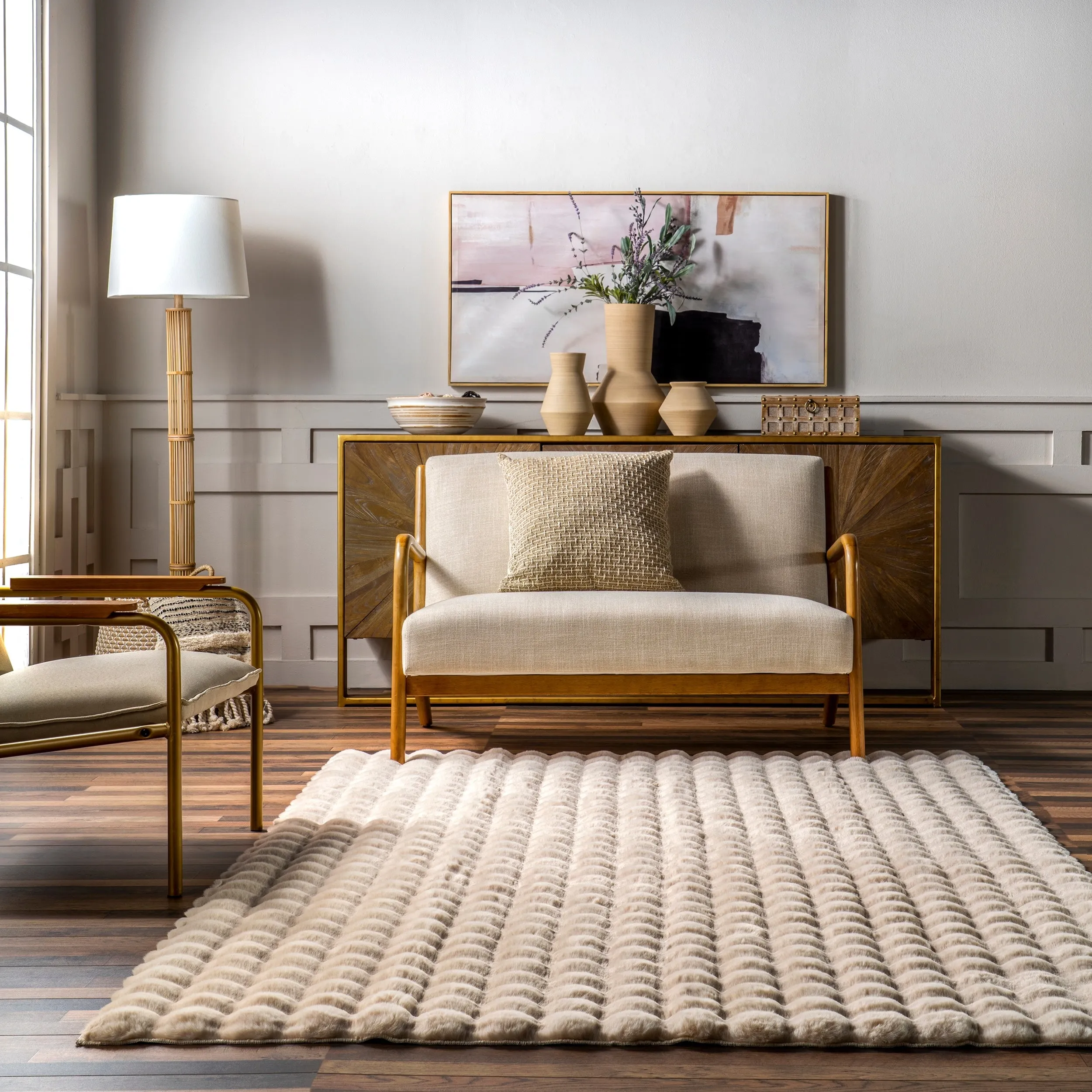 Nuloom Jeni Solid Plush Machine Washable Area Rug