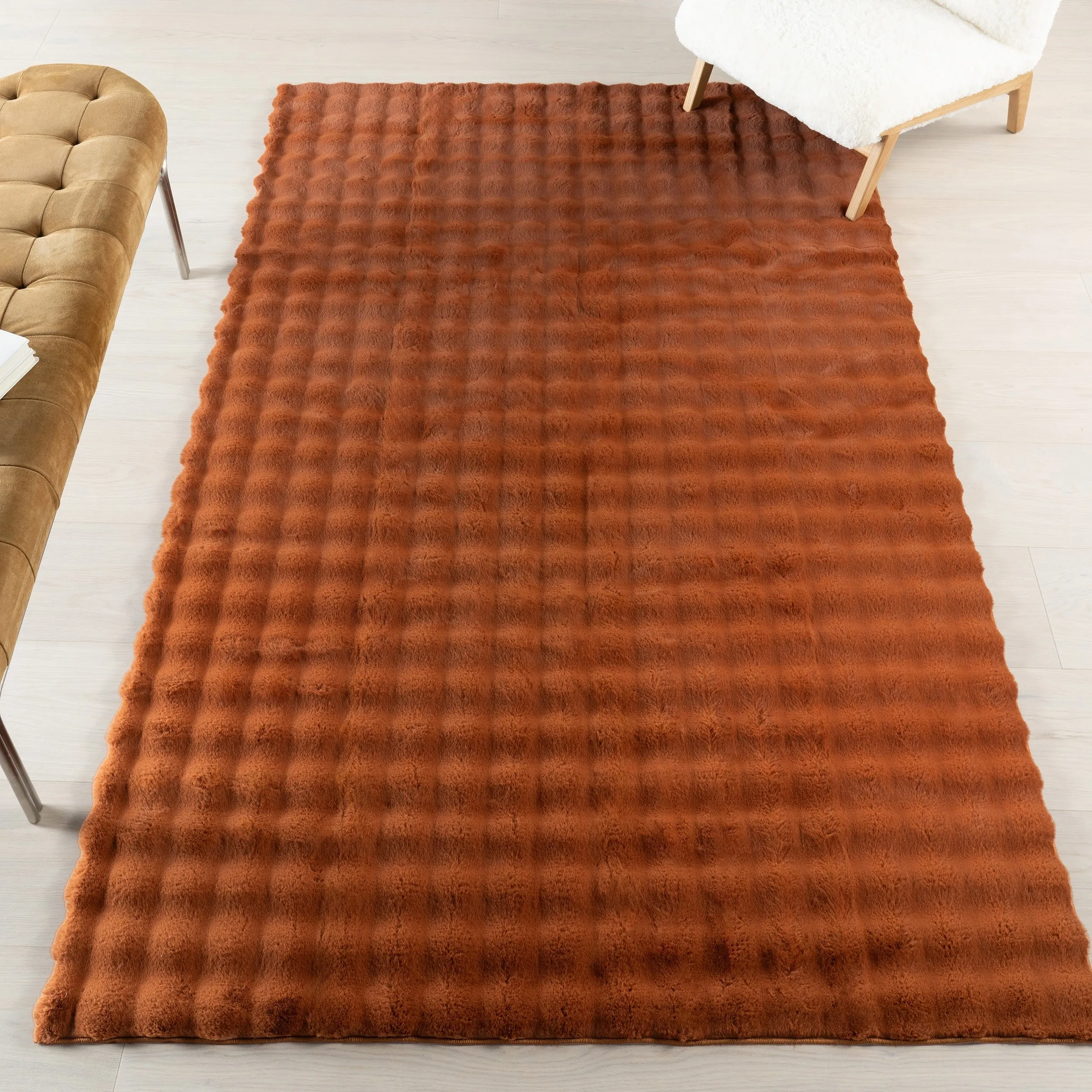 Nuloom Jeni Solid Plush Machine Washable Area Rug