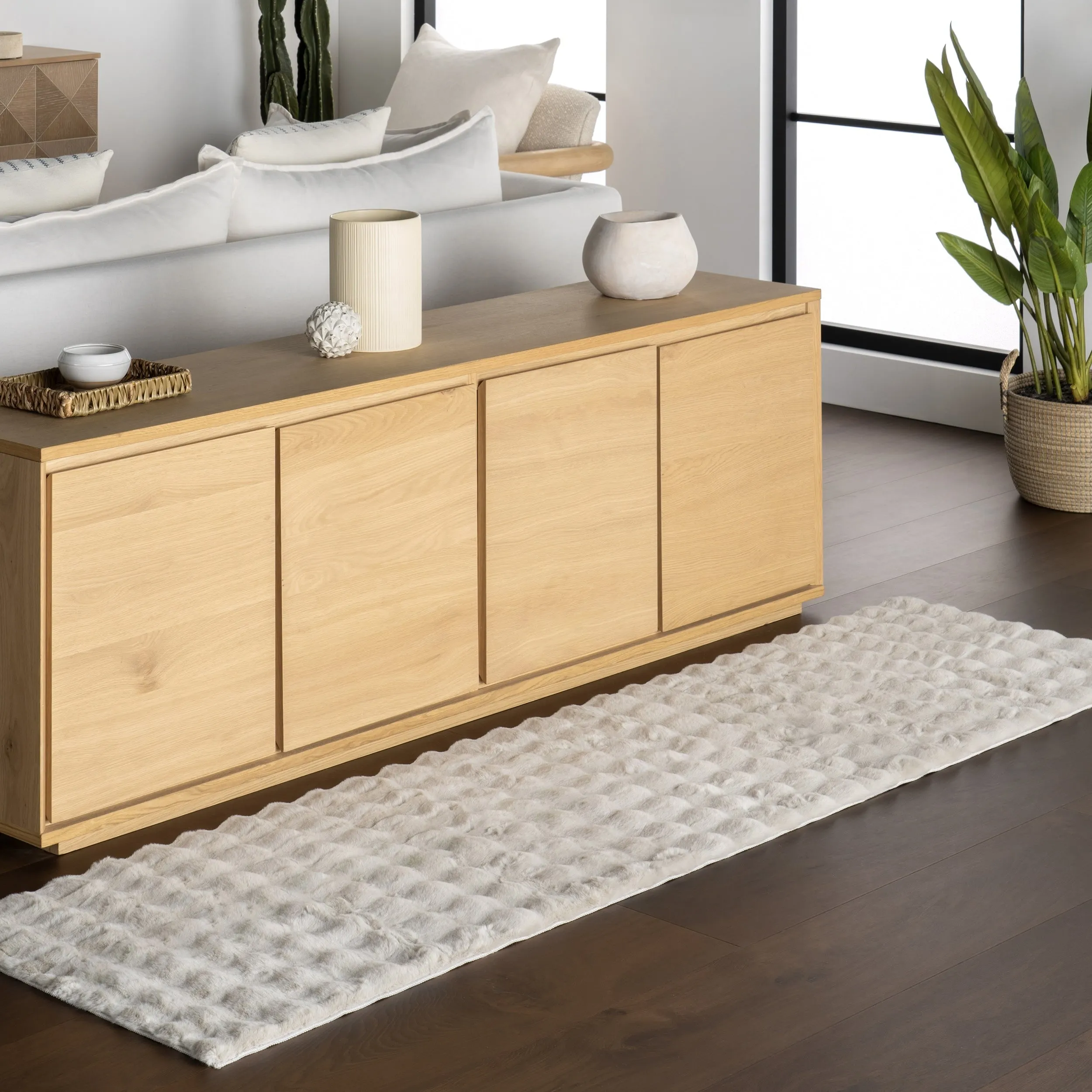 Nuloom Jeni Solid Plush Machine Washable Area Rug