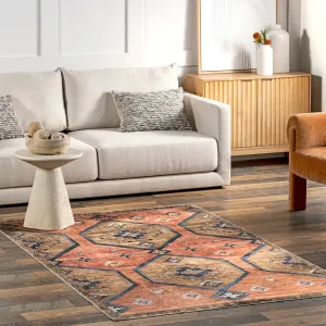 Nuloom Judy SpinClean Traditional Persian Machine Washable Area Rug