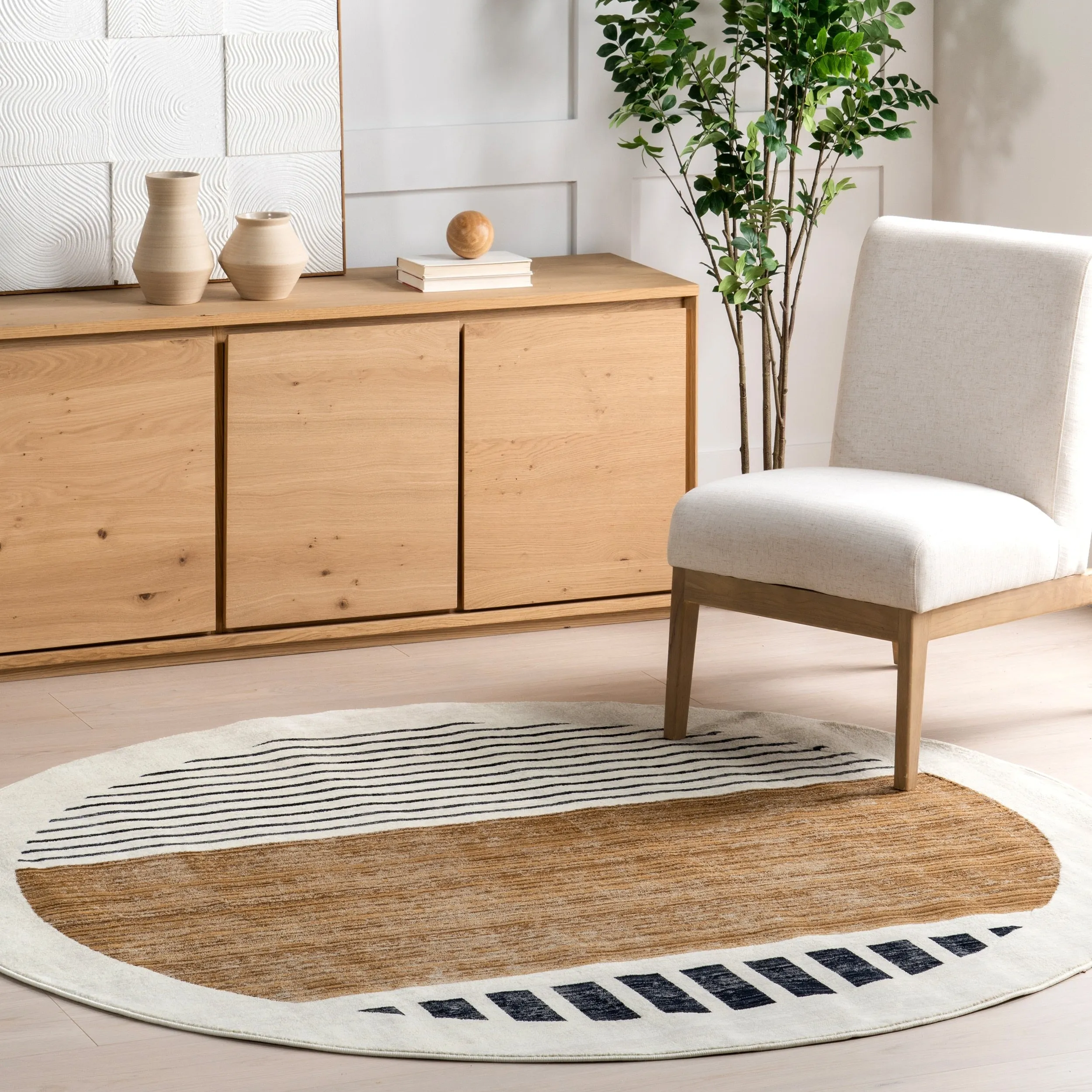 Nuloom Keeva Modern Striped Fringe Area Rug