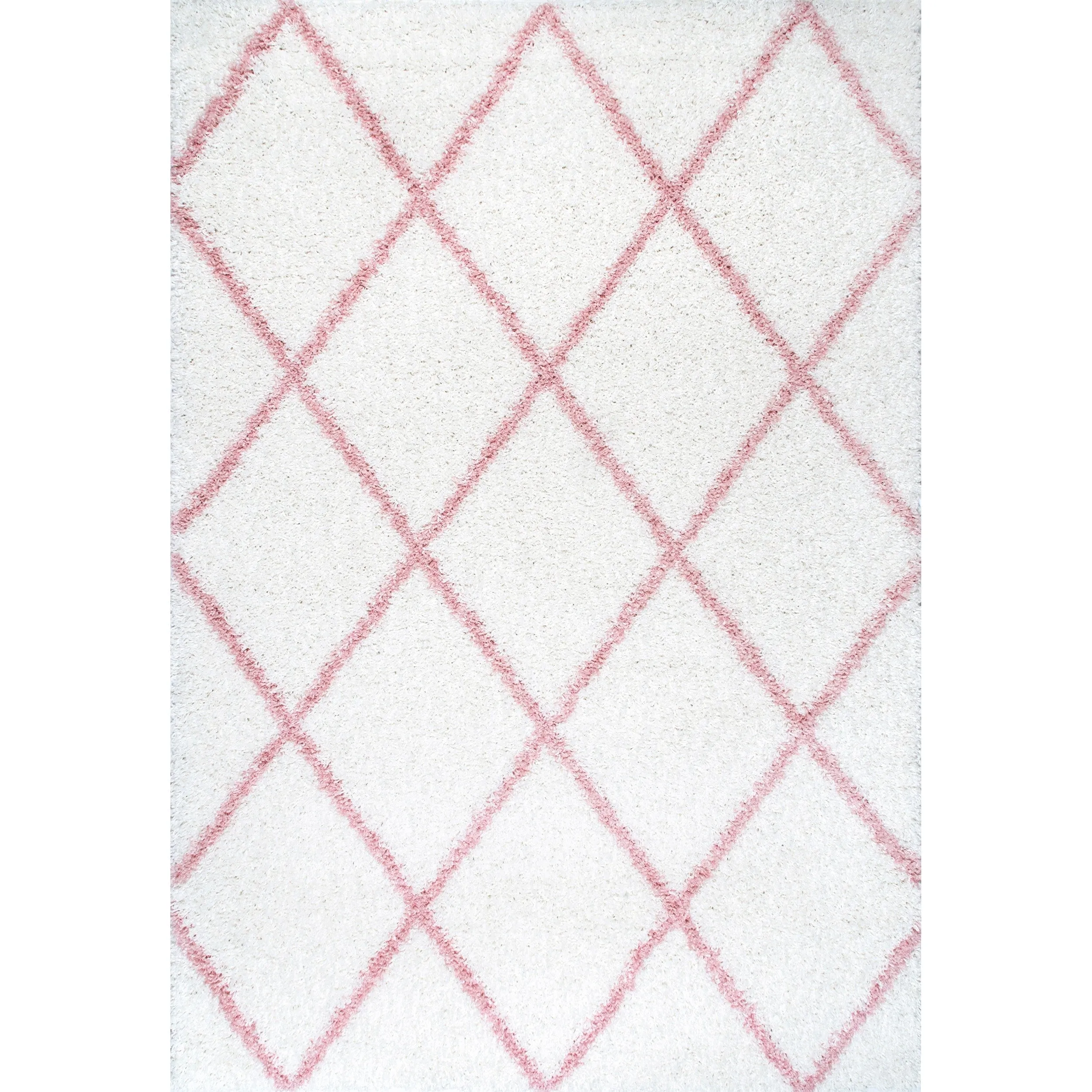 Nuloom Kesha Contemporary Trellis Shag Area Rug