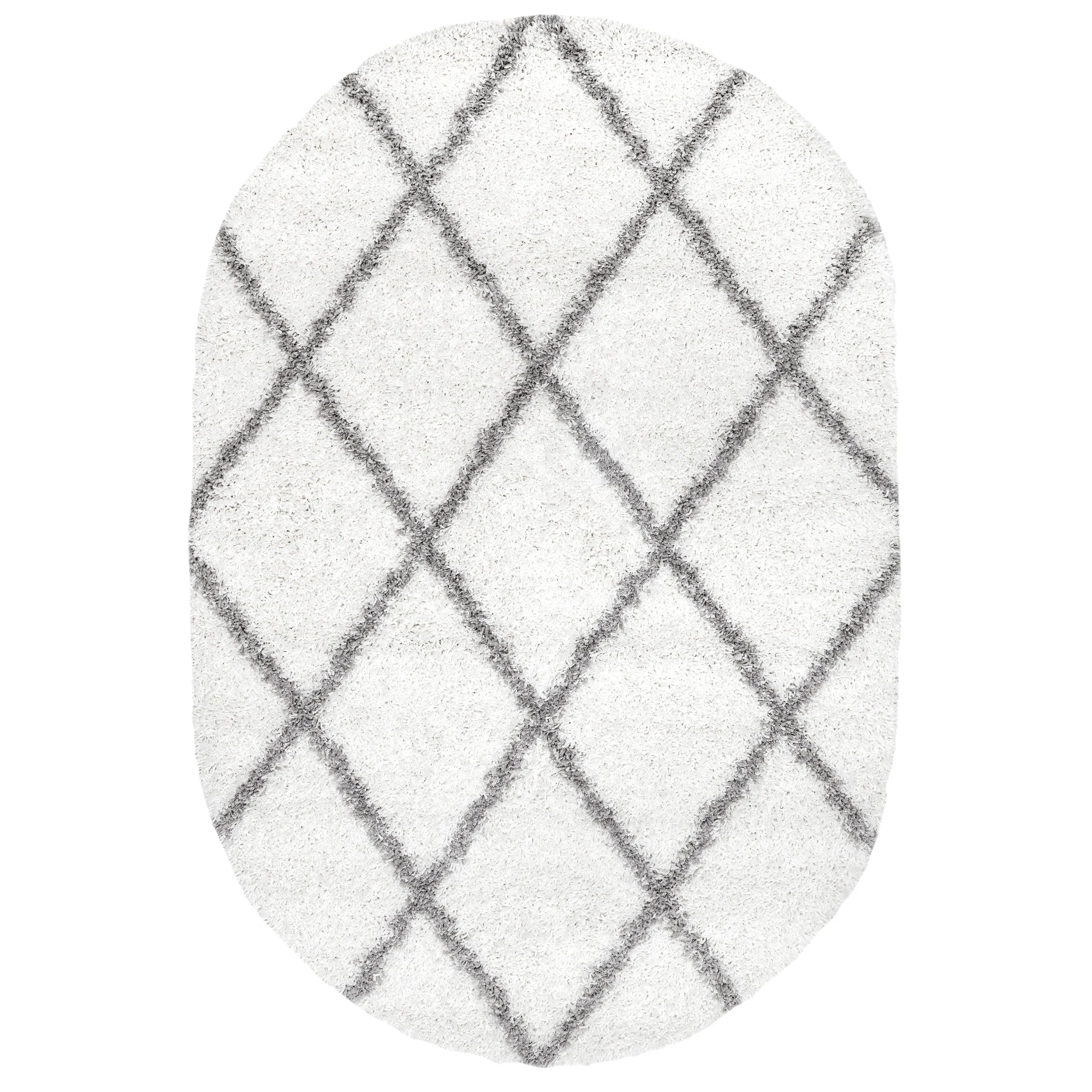 Nuloom Kesha Contemporary Trellis Shag Area Rug