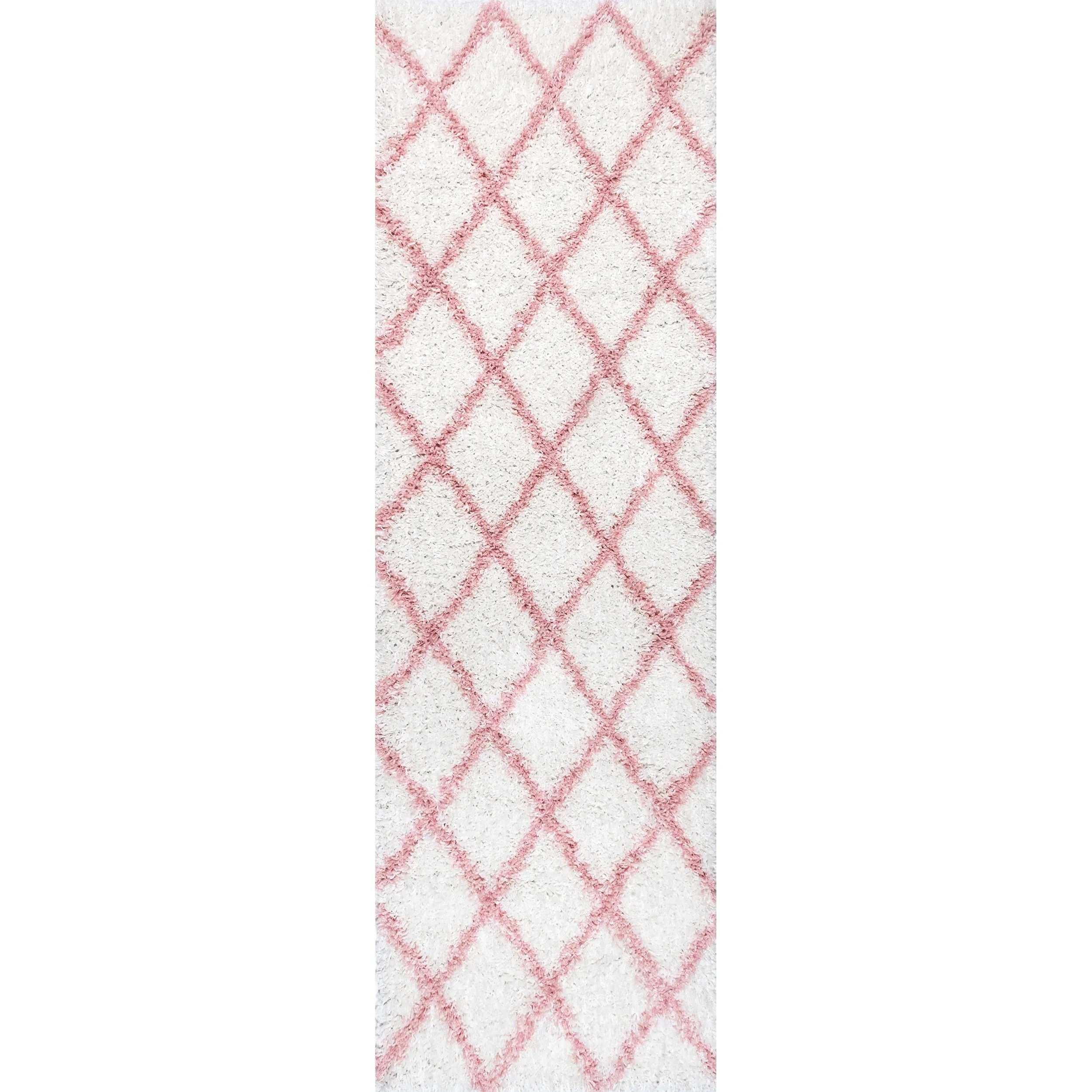 Nuloom Kesha Contemporary Trellis Shag Area Rug