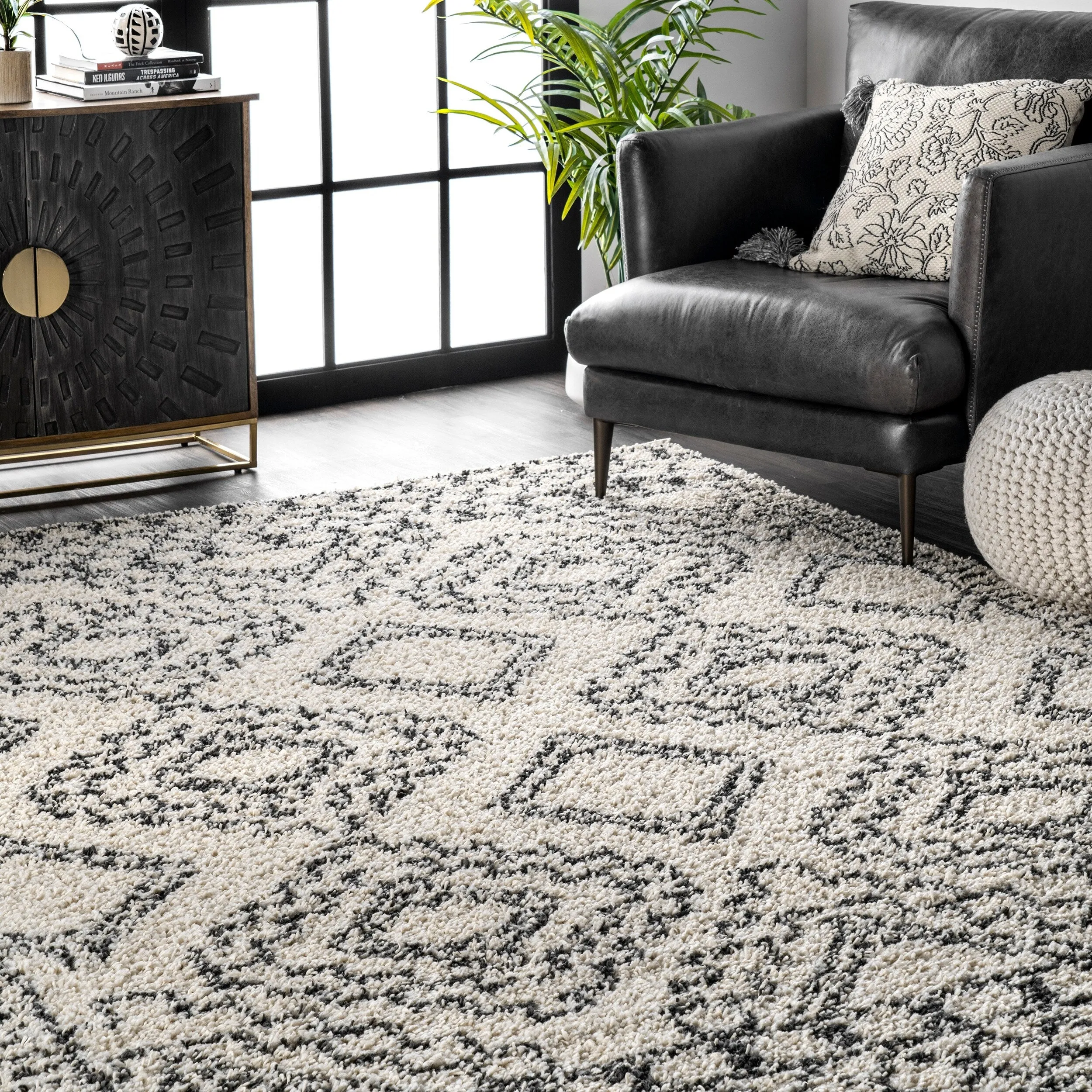 Nuloom Lacey Moroccan Geometric Shag Area Rug