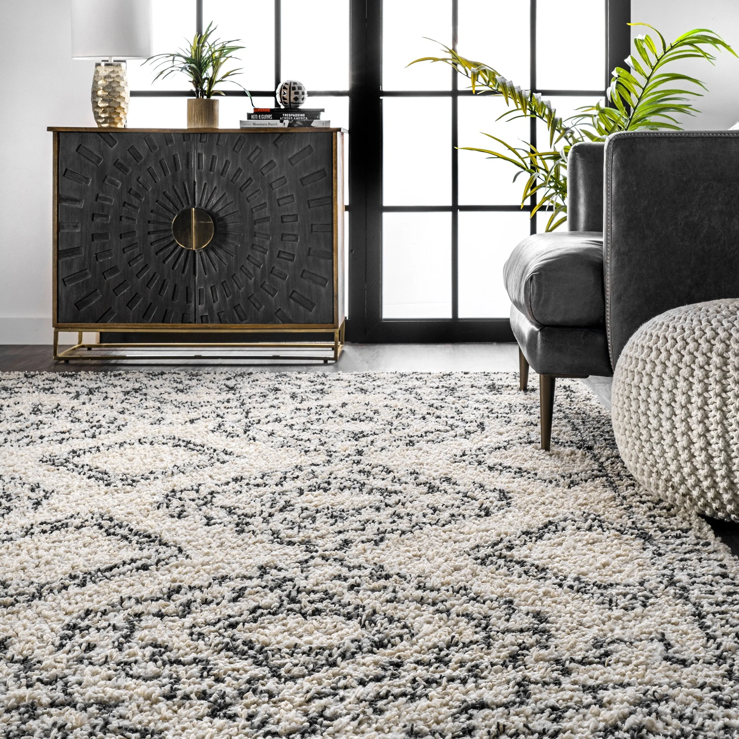 Nuloom Lacey Moroccan Geometric Shag Area Rug