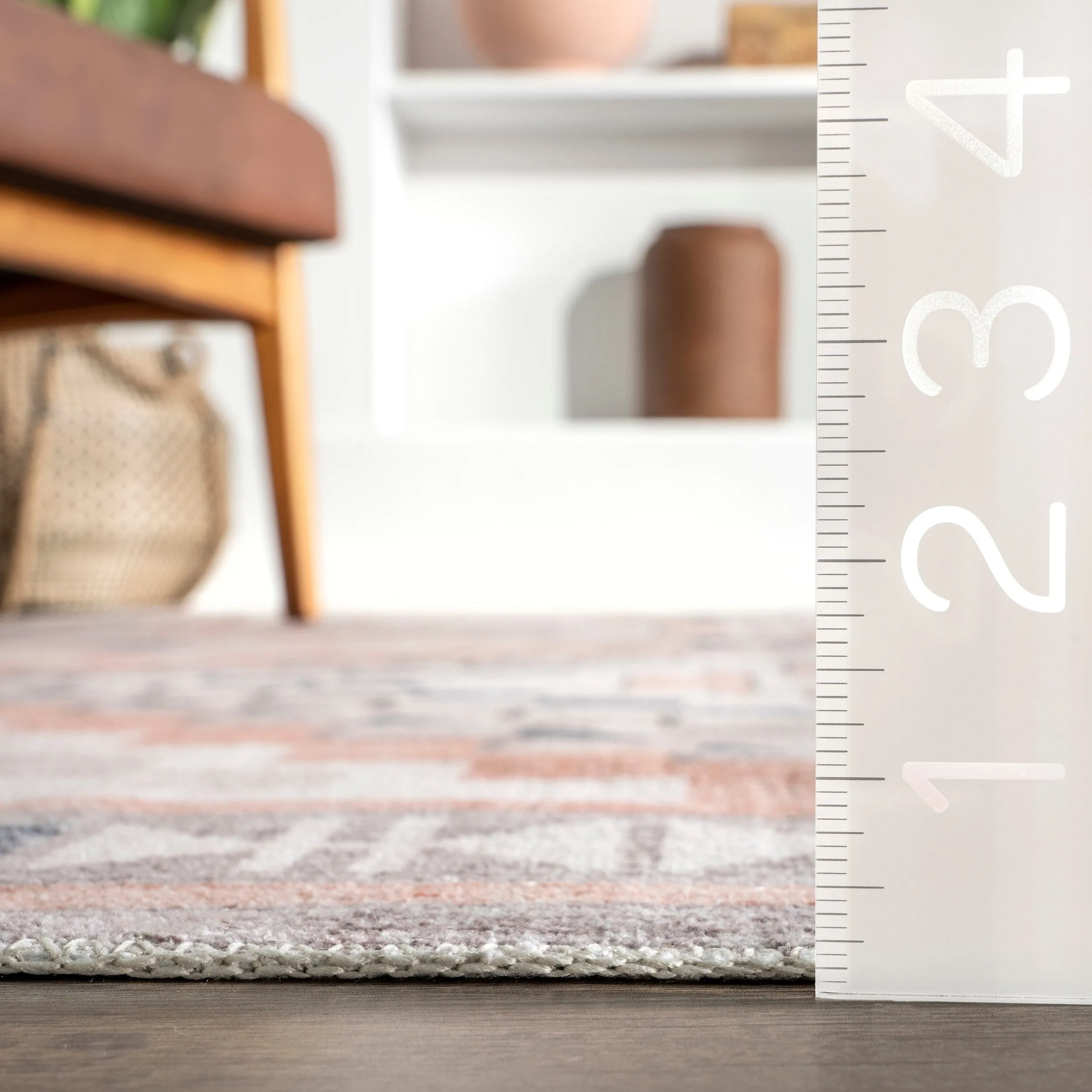 Nuloom Leighton SpinClean Machine Washable Southwestern Medallion Area Rug