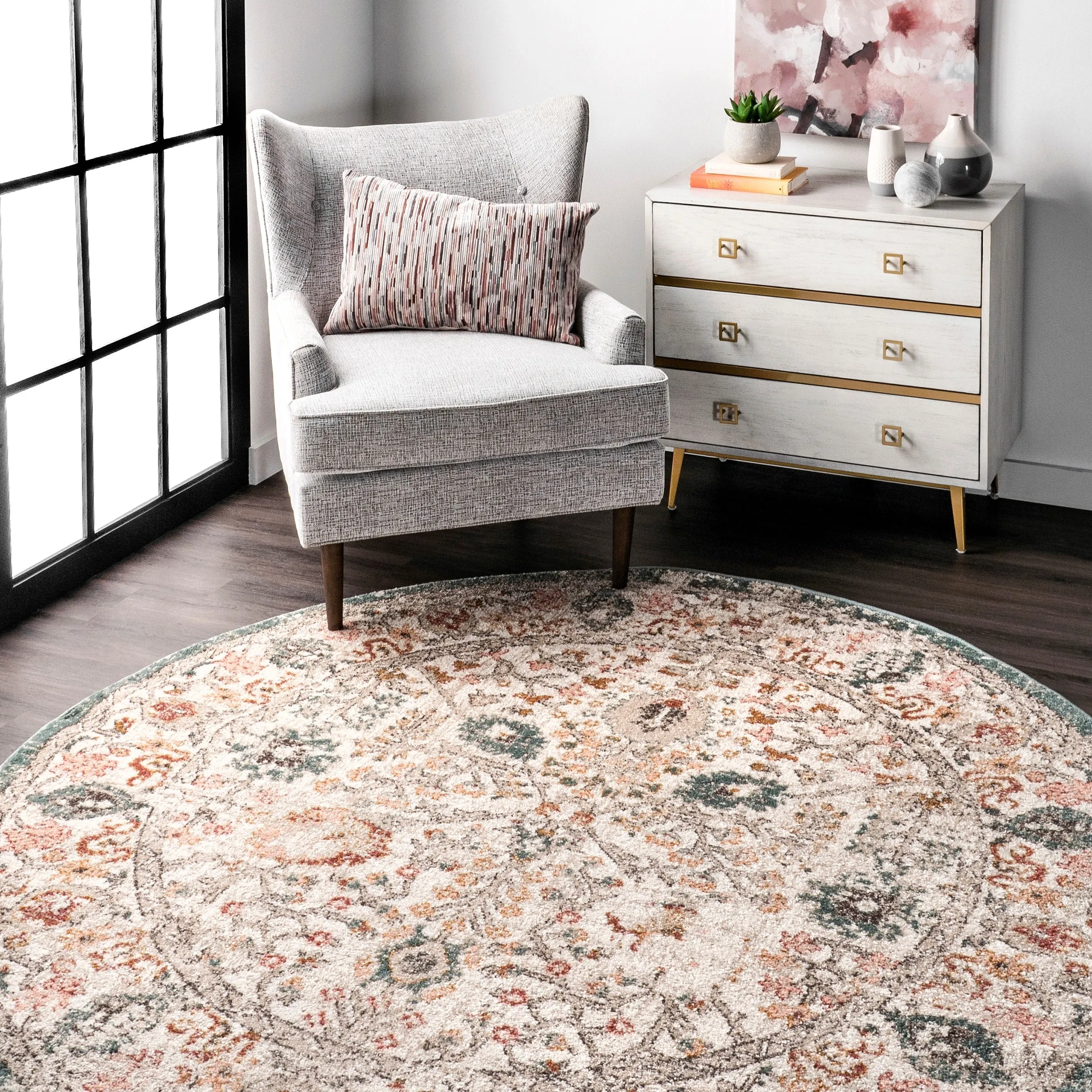 Nuloom Lenore Vintage Floral Area Rug