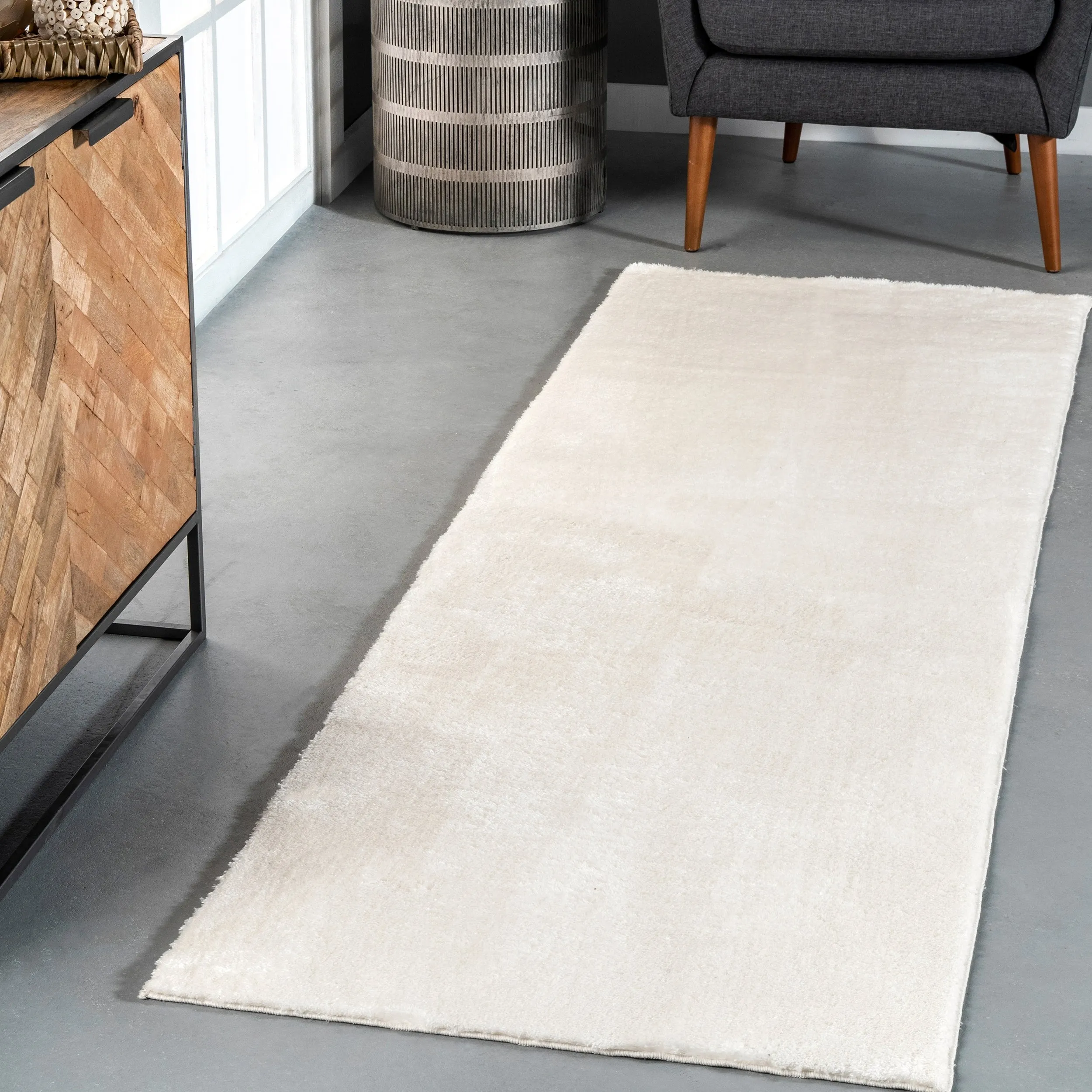 Nuloom Loni SuperiorWash Solid Machine Washable Shag Area Rug