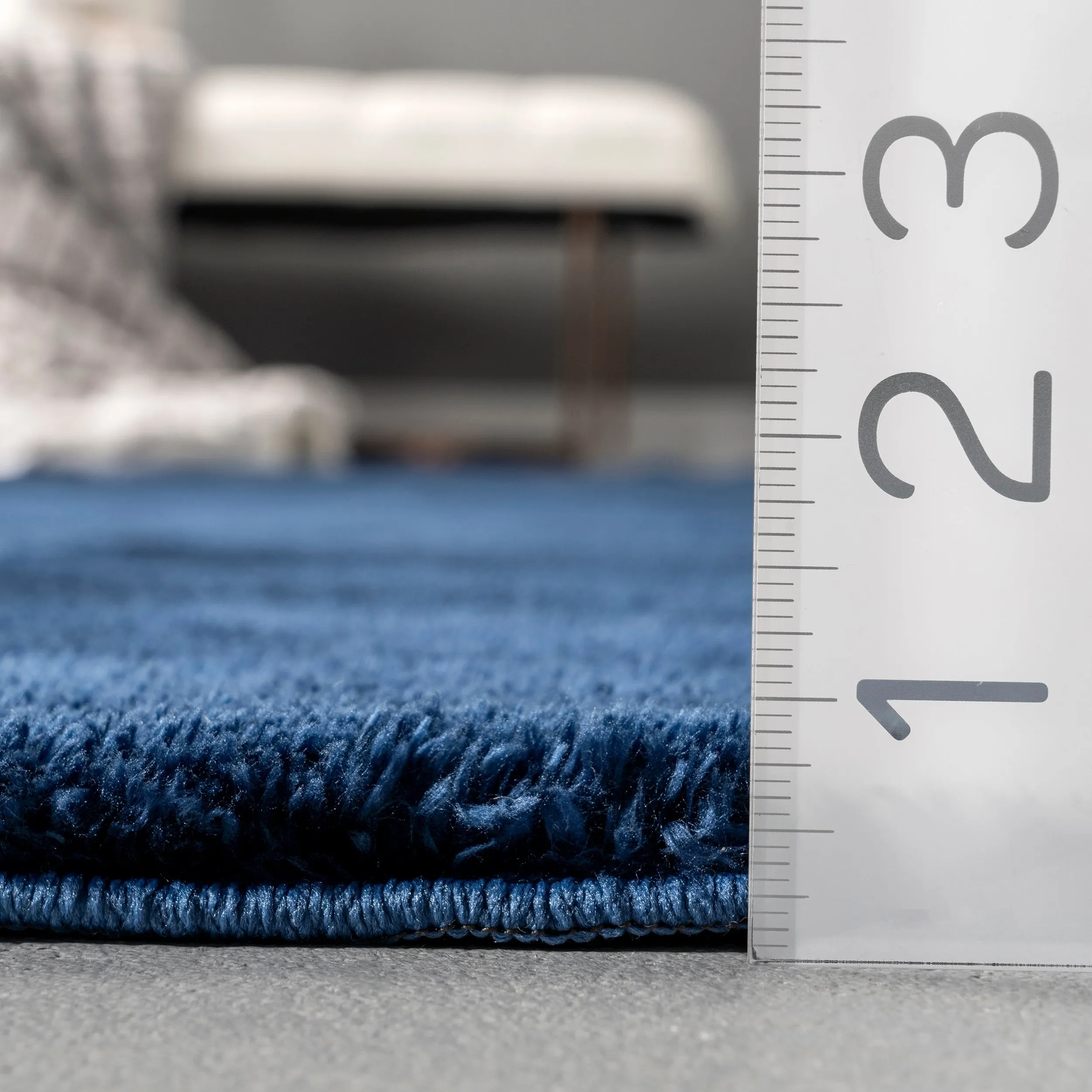 Nuloom Loni SuperiorWash Solid Machine Washable Shag Area Rug