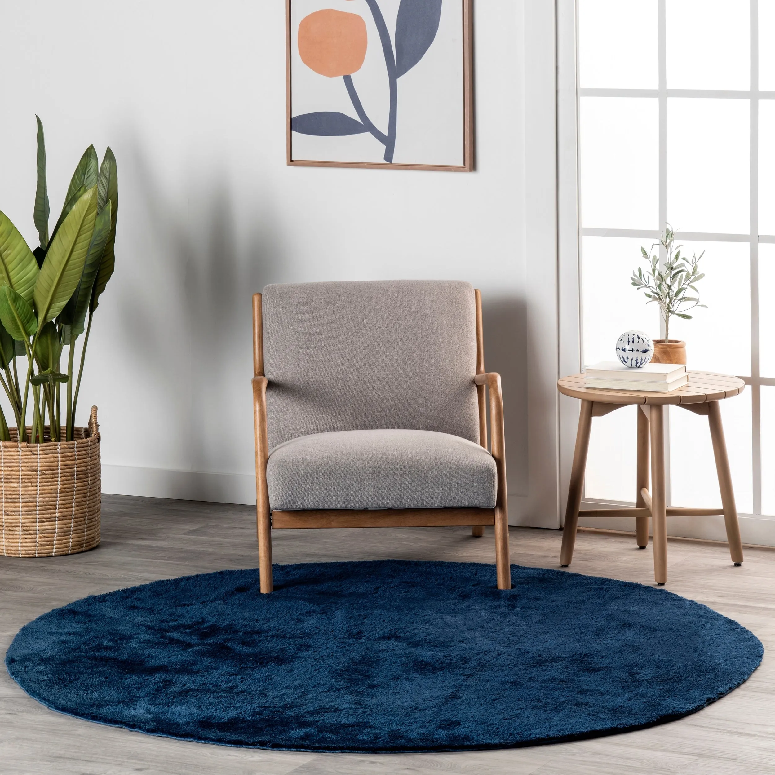 Nuloom Loni SuperiorWash Solid Machine Washable Shag Area Rug
