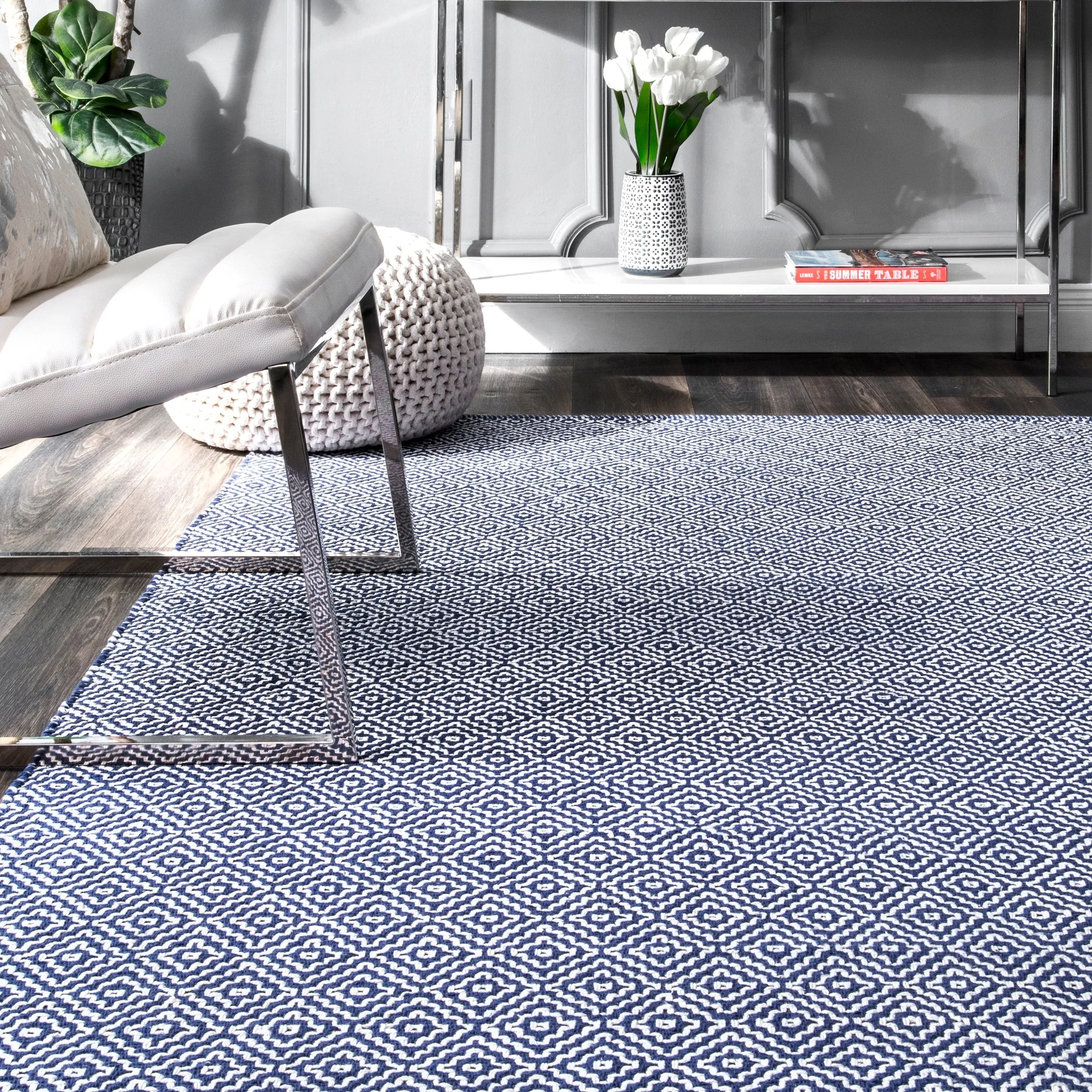 Nuloom Lorretta Geometric Cotton Area Rug