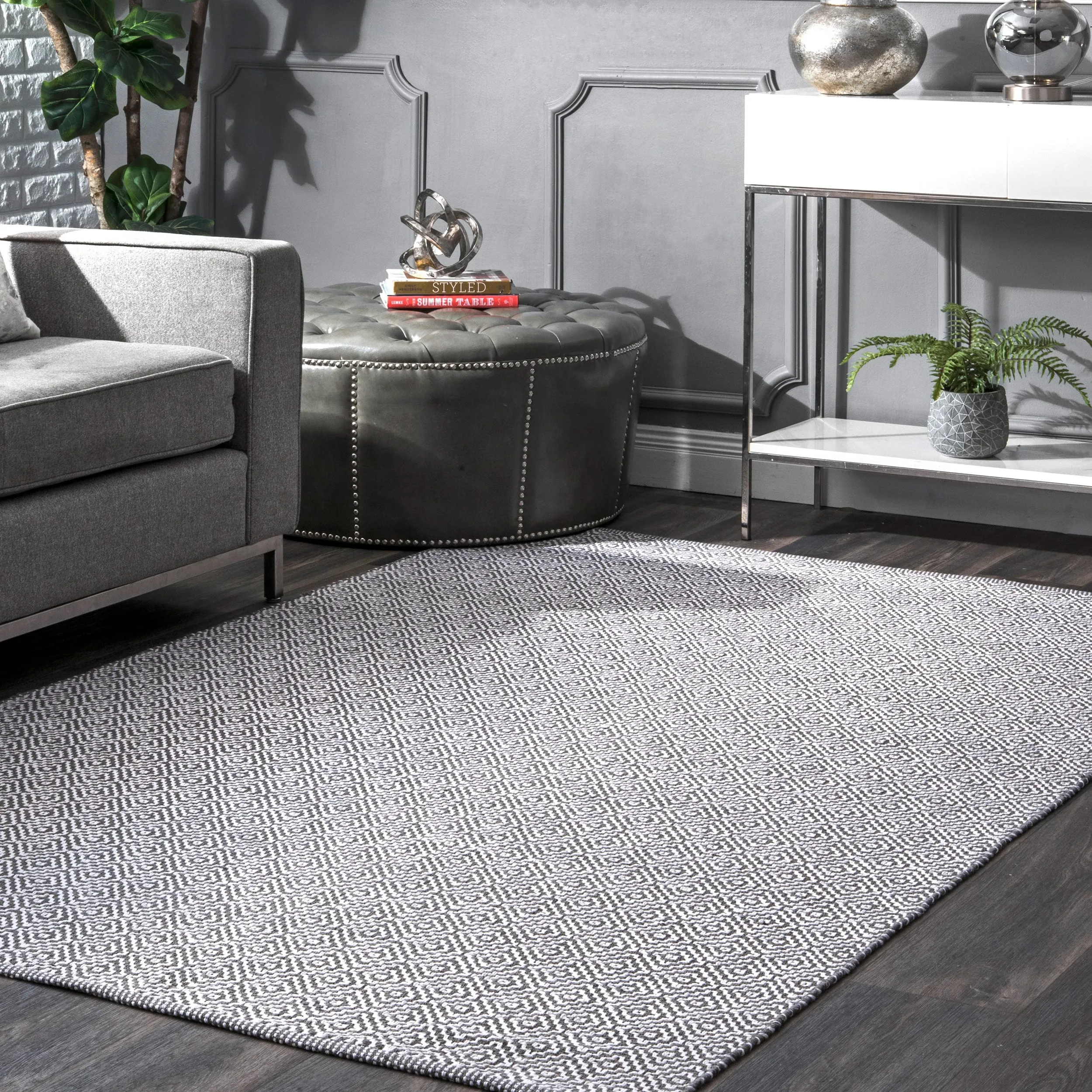 Nuloom Lorretta Geometric Cotton Area Rug