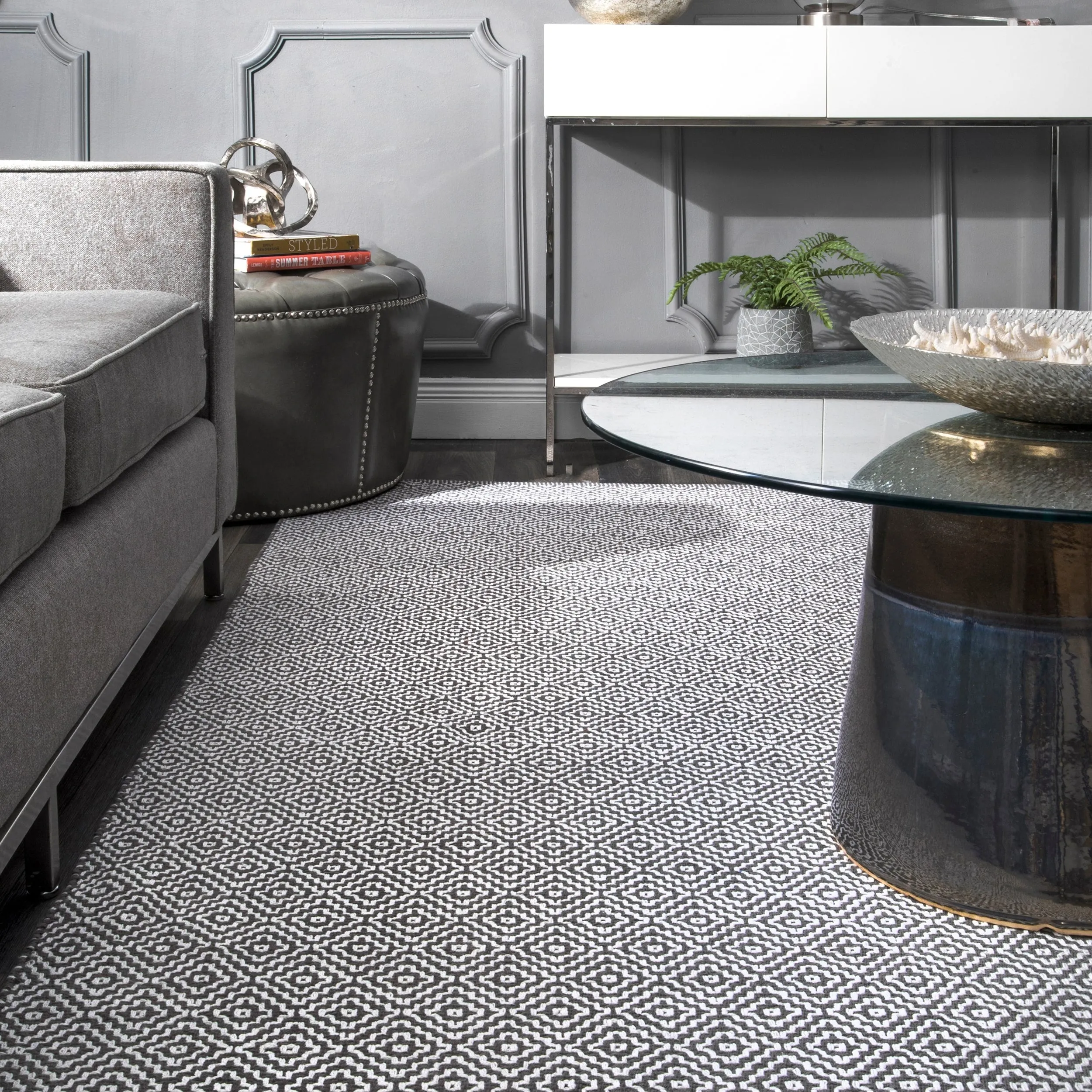 Nuloom Lorretta Geometric Cotton Area Rug