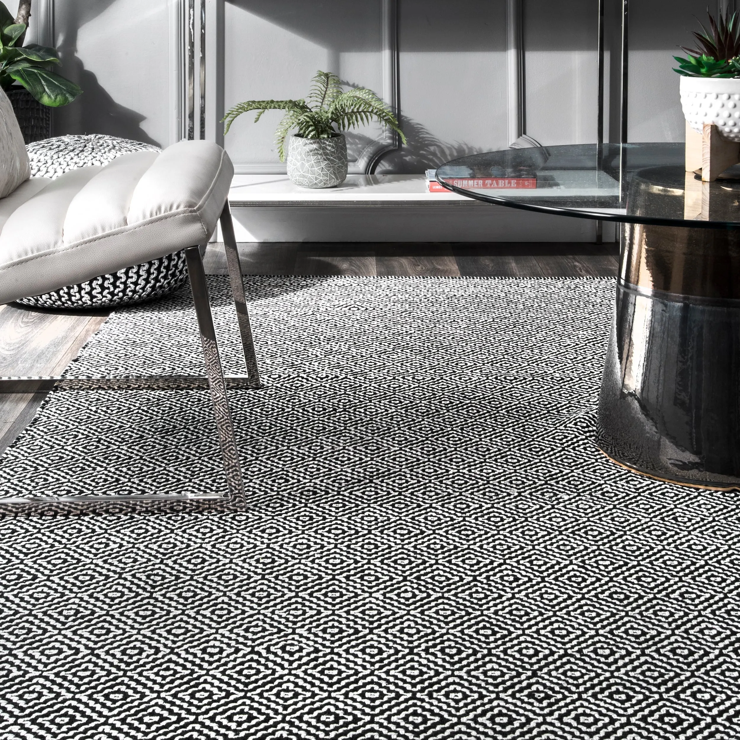 Nuloom Lorretta Geometric Cotton Area Rug