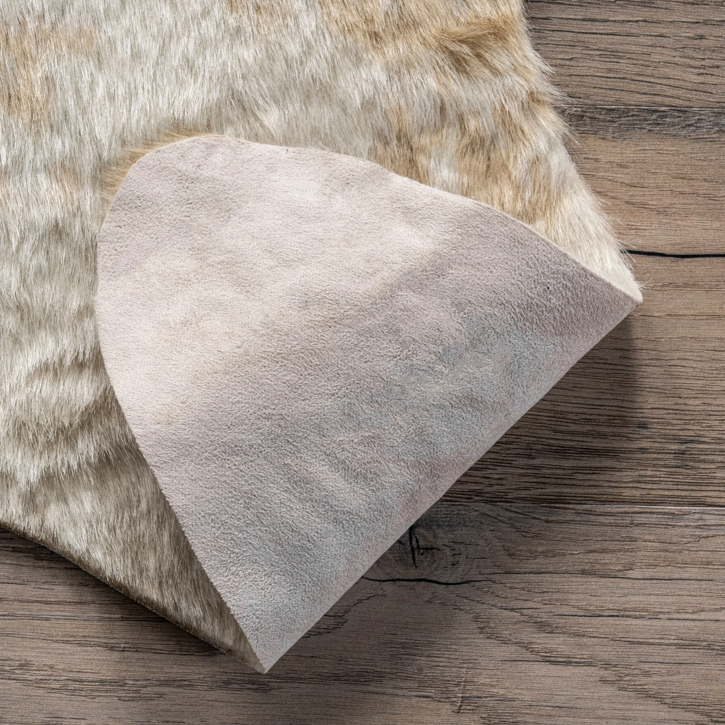 Nuloom Marcia SpinClean Machine Washable Faux Cowhide Area Rug